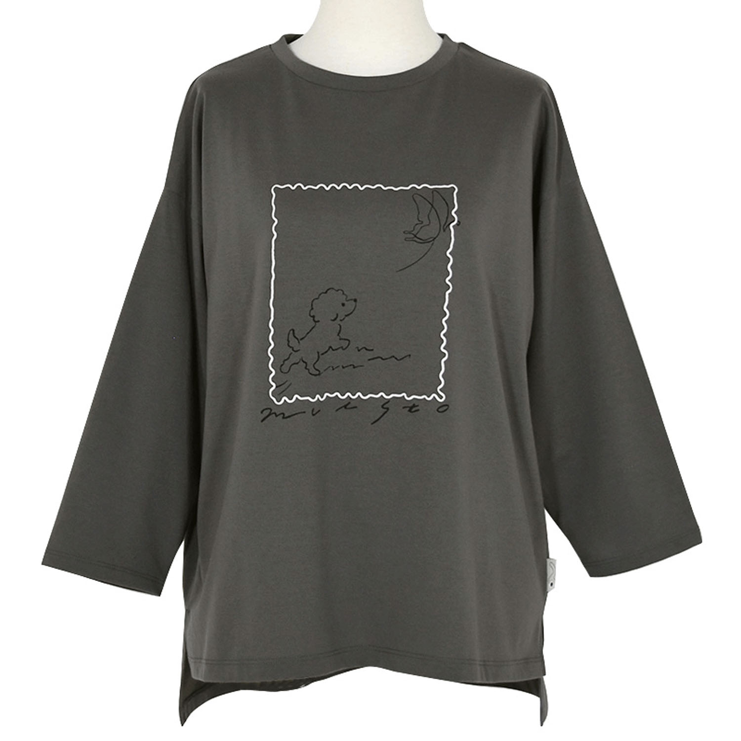 Keitto フォトフレームプリントプルオーバー