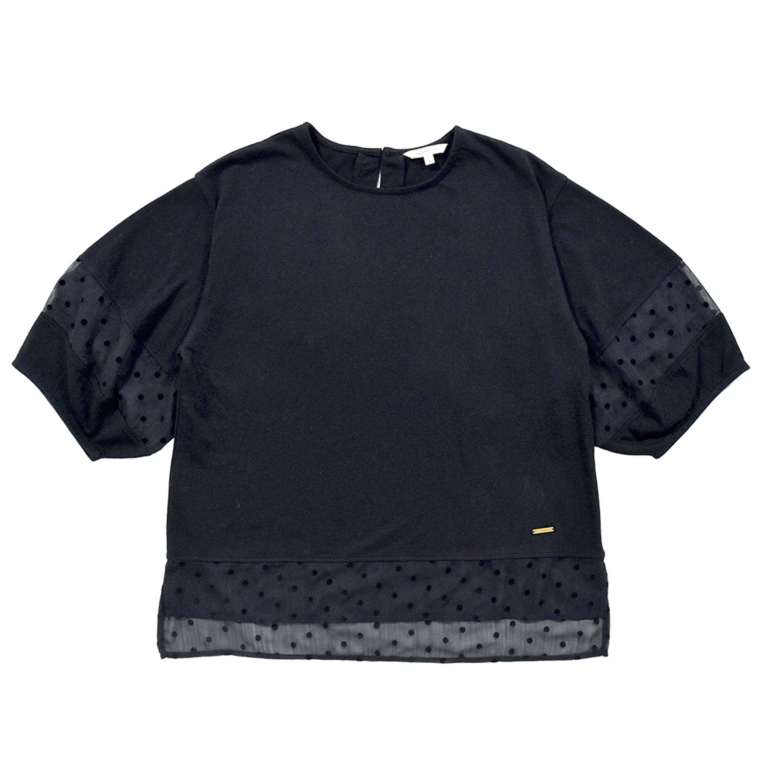 Keitto 布帛切り替えランタンスリーブカットプルオーバー - 画像3