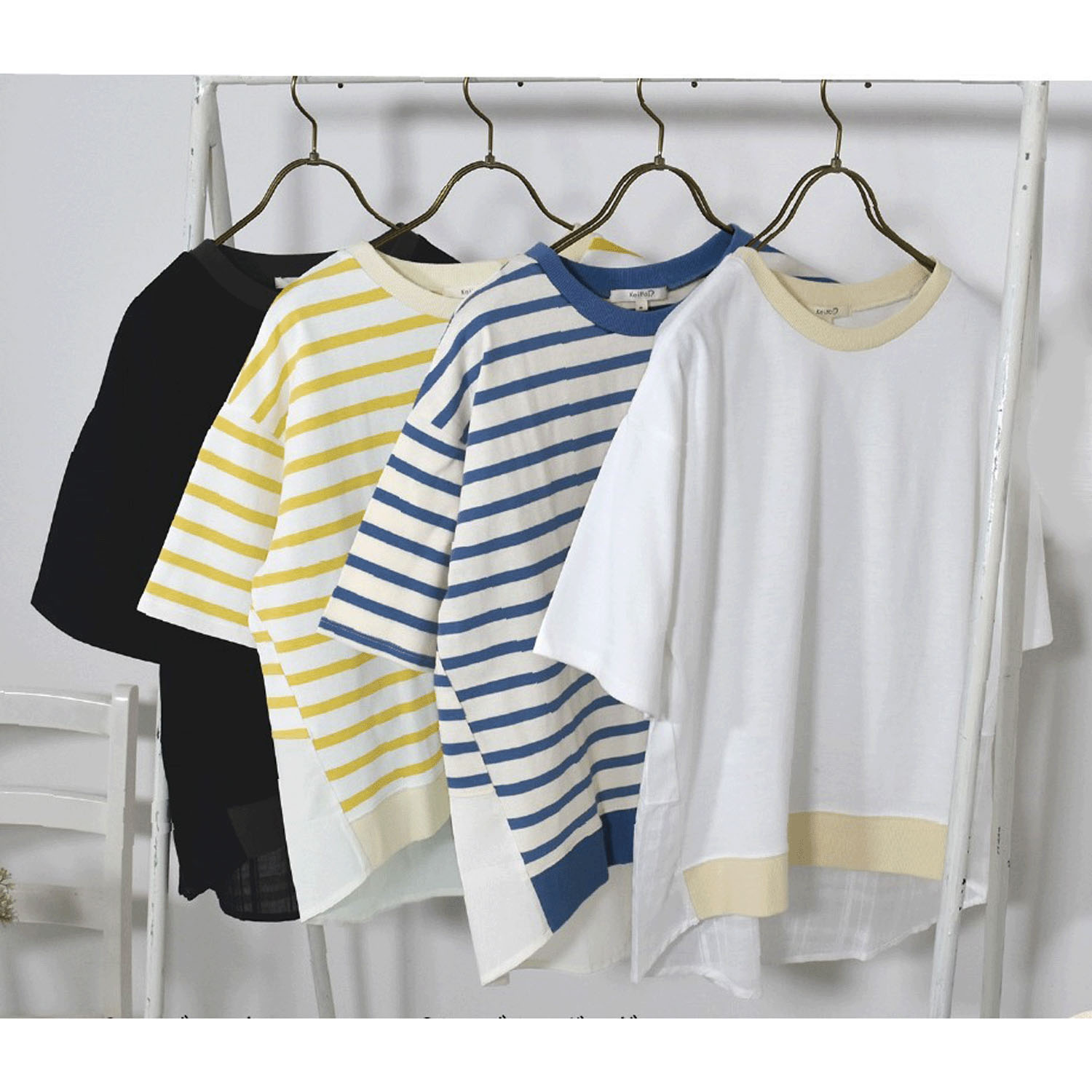 Keitto 裾布帛切り替えプルオーバー - 画像1