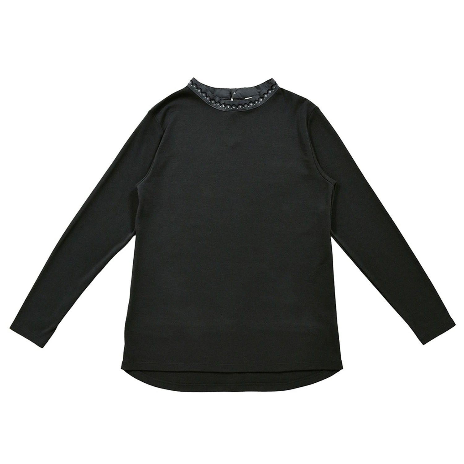 Keitto 布帛襟刺繍入りカットプルオーバー - 画像2