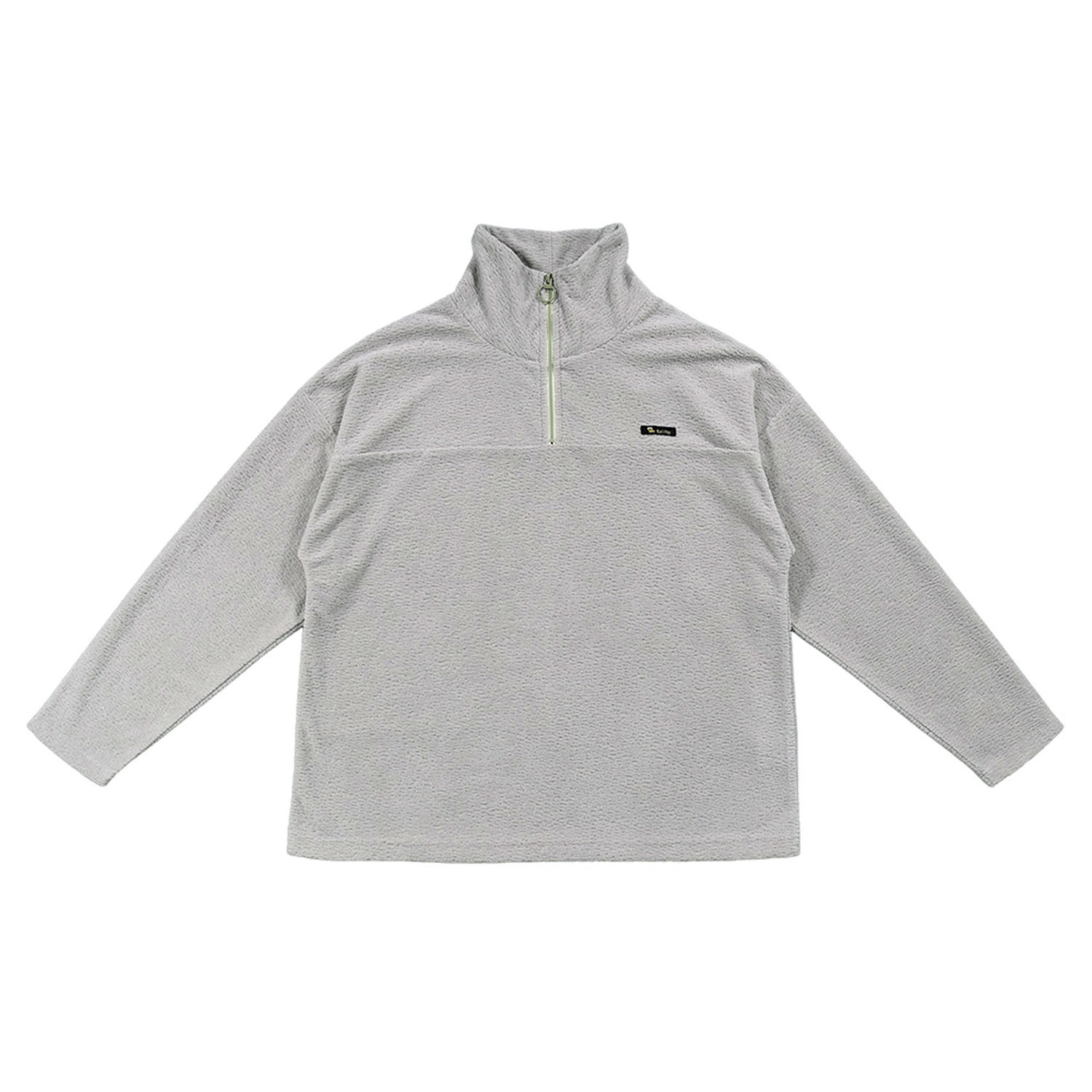 Keitto 配色ファスナー付きモコモコプルオーバー - 画像4