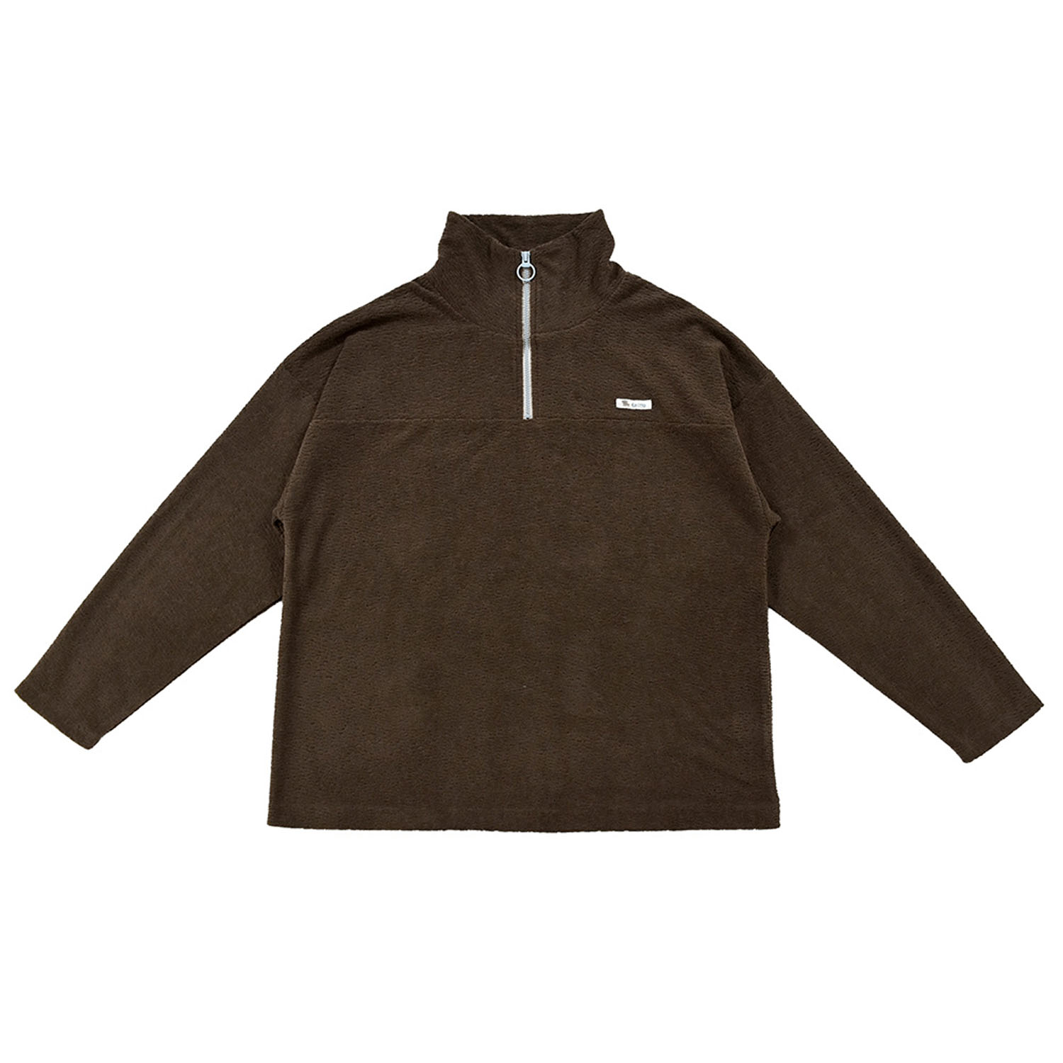 Keitto 配色ファスナー付きモコモコプルオーバー - 画像6