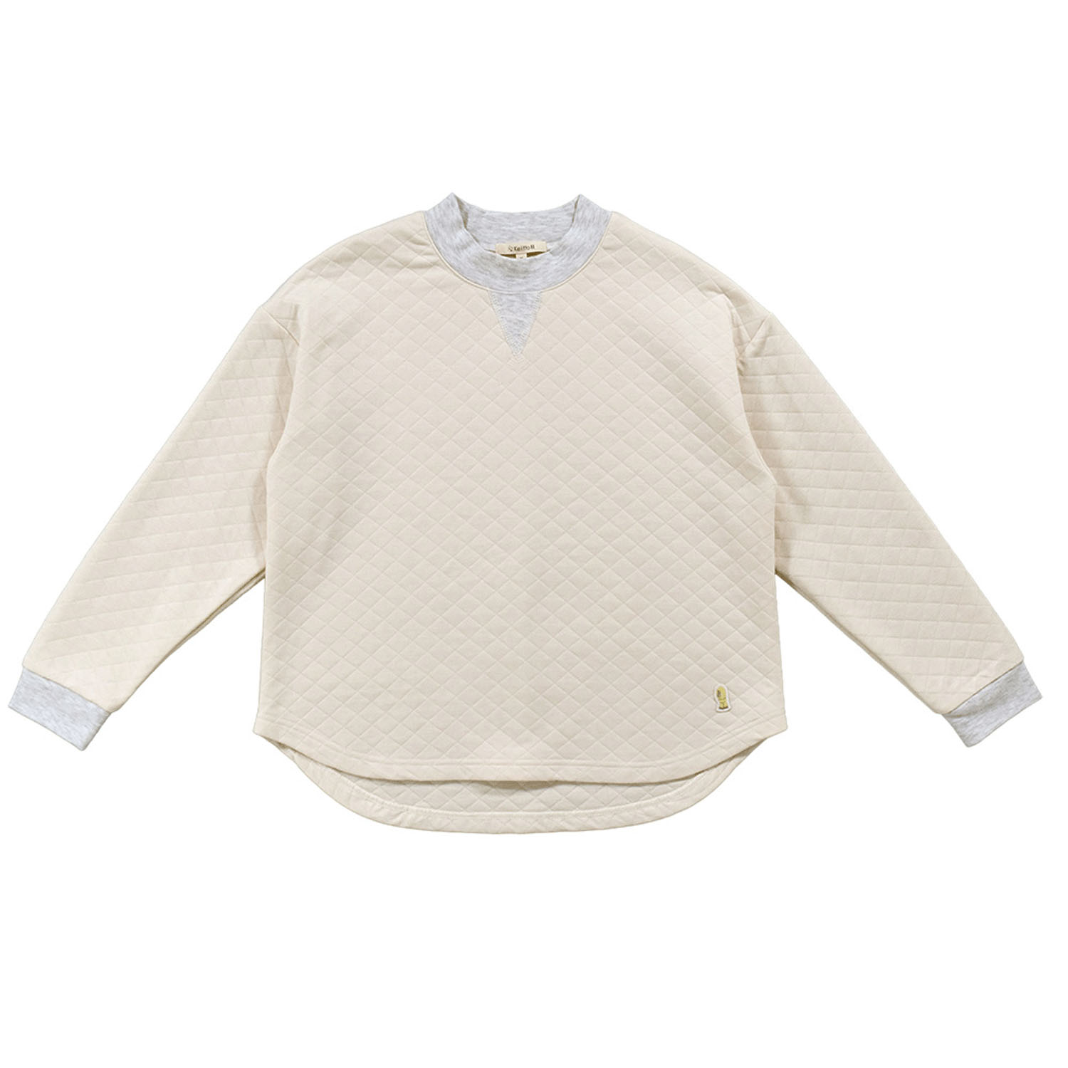 Keitto ぽかぽかワッペン付きニットキルトプルオーバー - 画像4