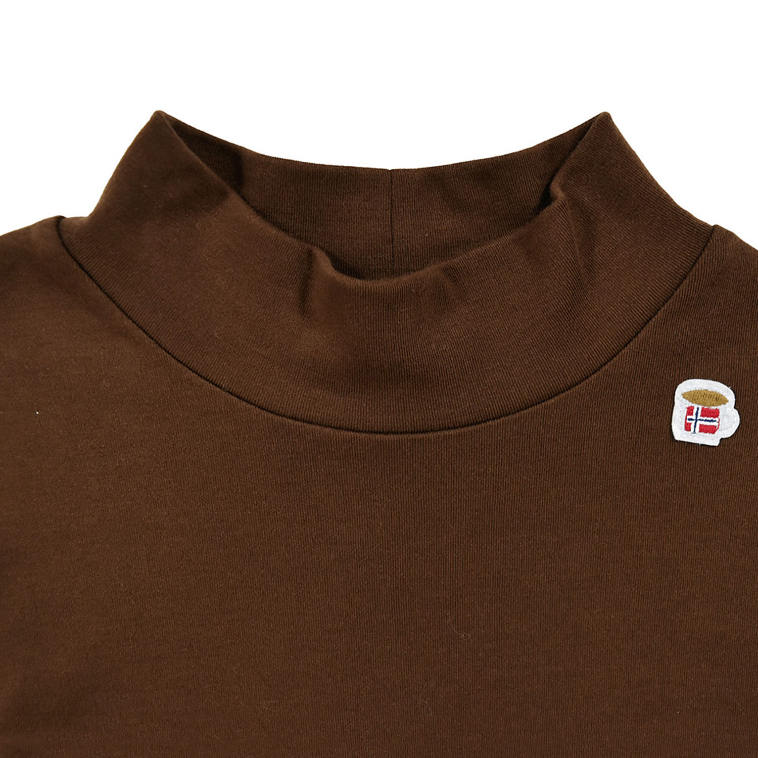 Keitto 4か国ワッペン付きハイネックプルオーバー - 画像3