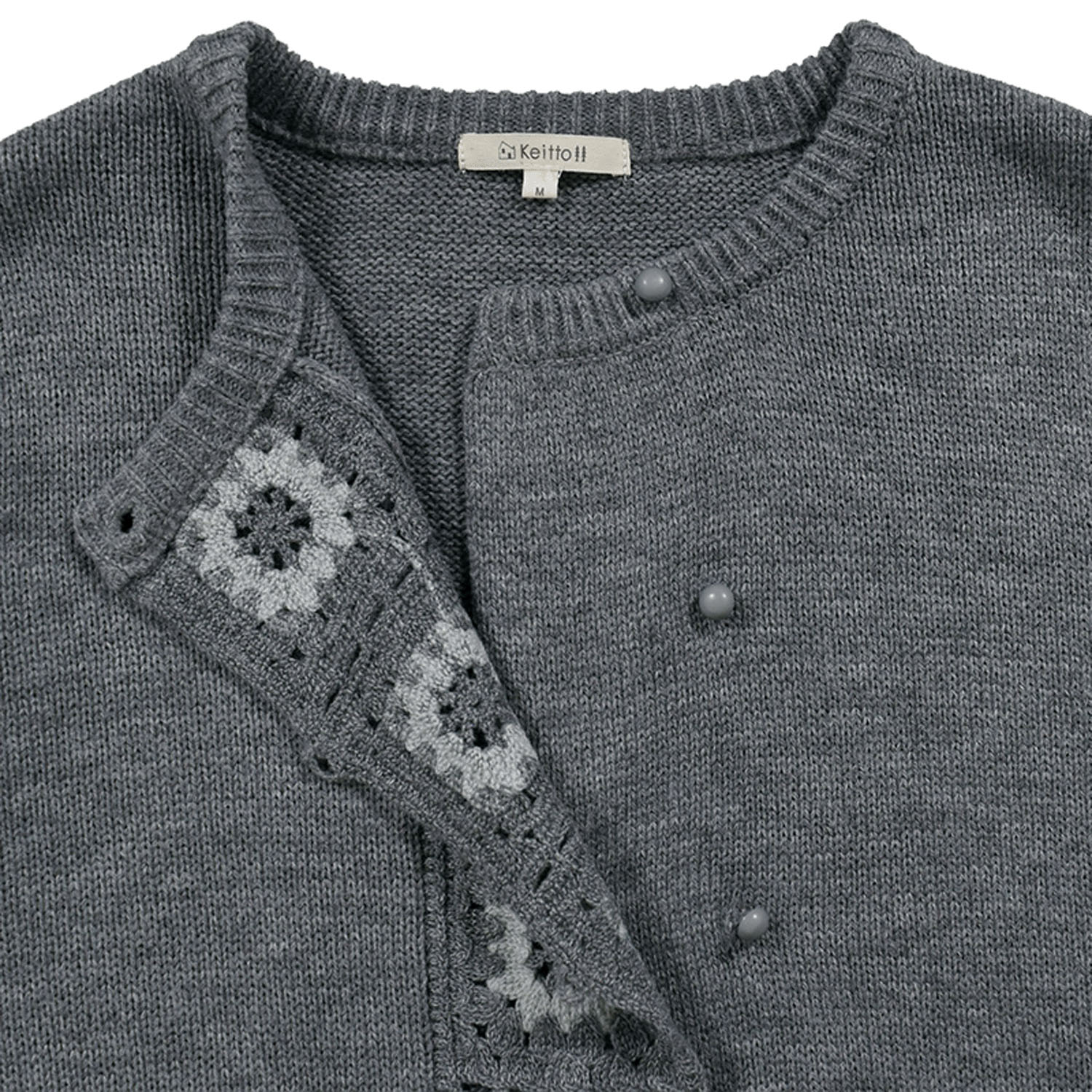 Keitto かぎ針モチーフ付きカーディガン - 画像5