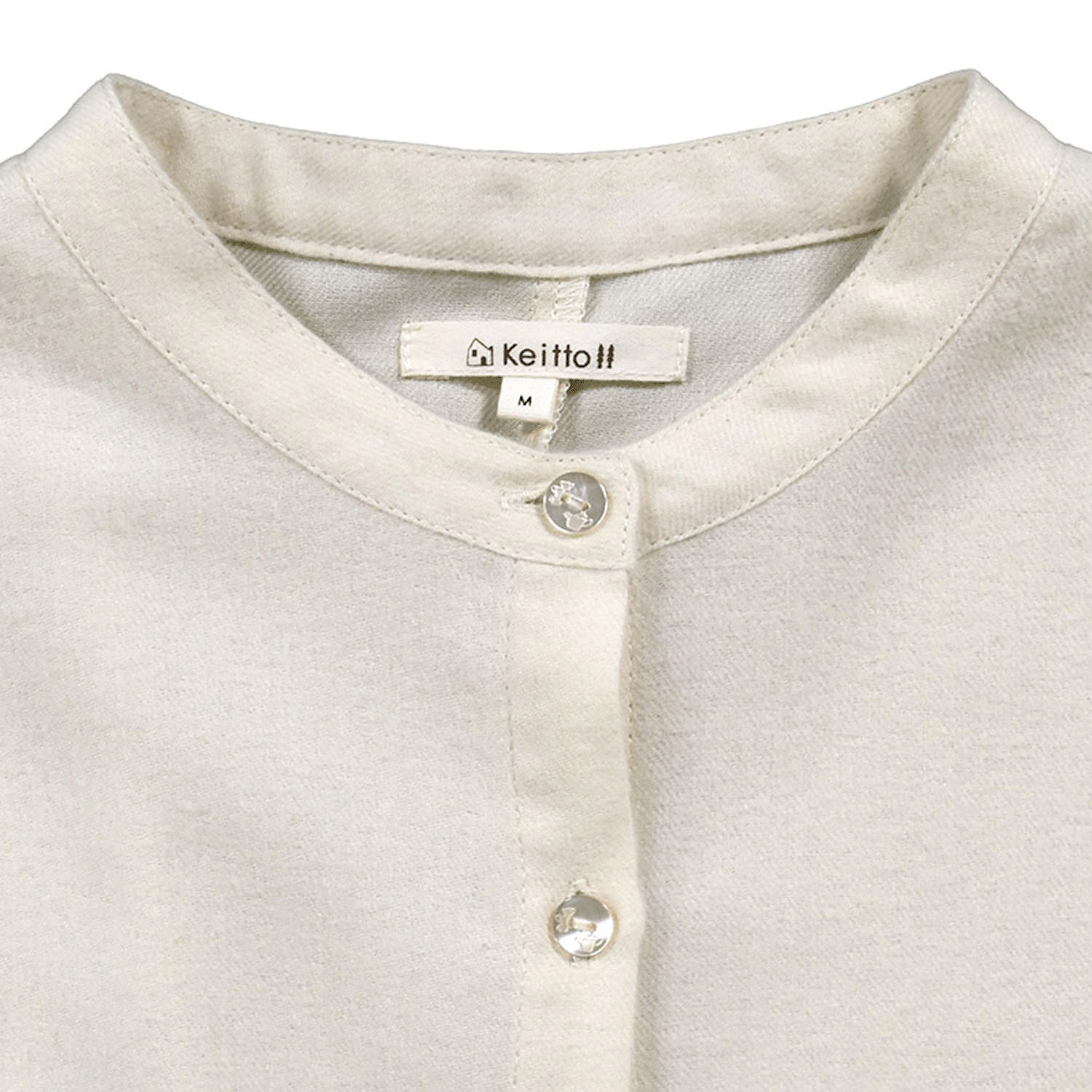 Keitto 森の庭カフェモチーフ付き切り替えシャツワンピース - 画像4