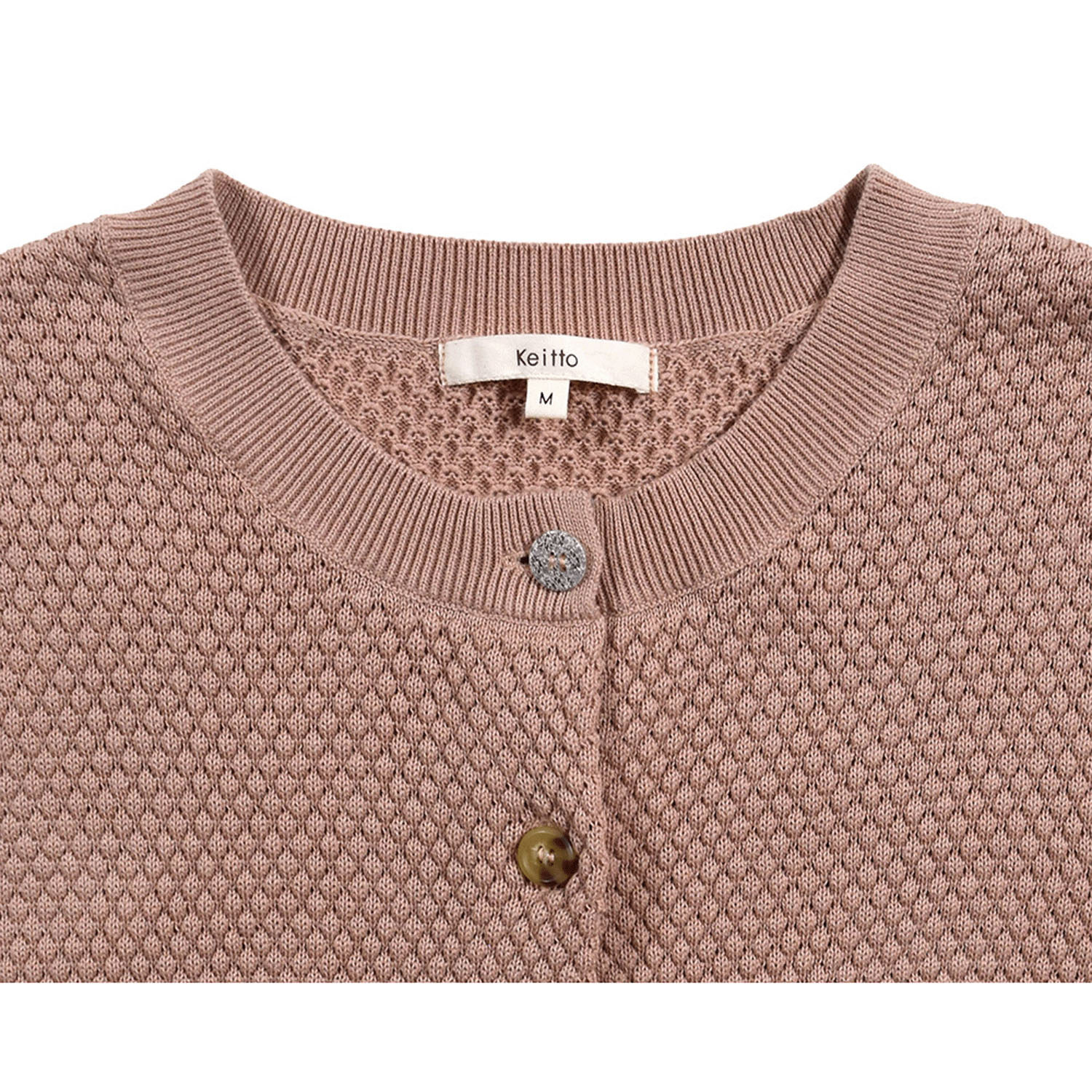 Keittoいろいろボタン春色カーディガン - 画像3