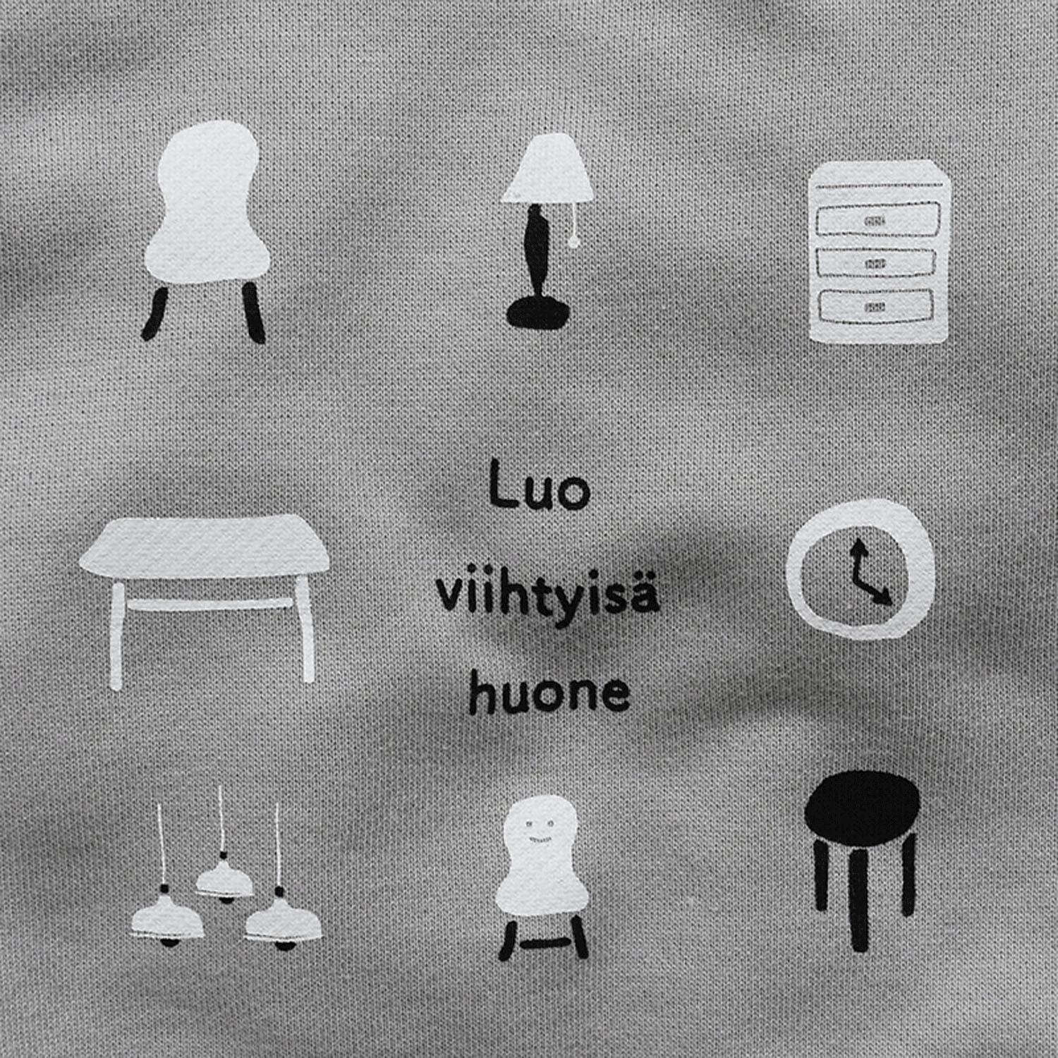 Keittoインテリアプリントスウェットプルオーバー - 画像3