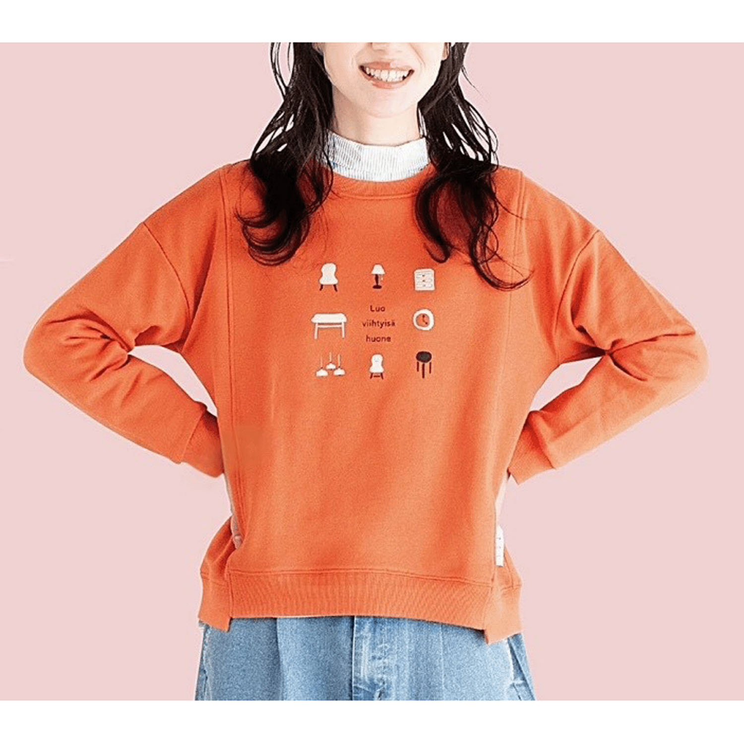 Keittoインテリアプリントスウェットプルオーバー - 画像1