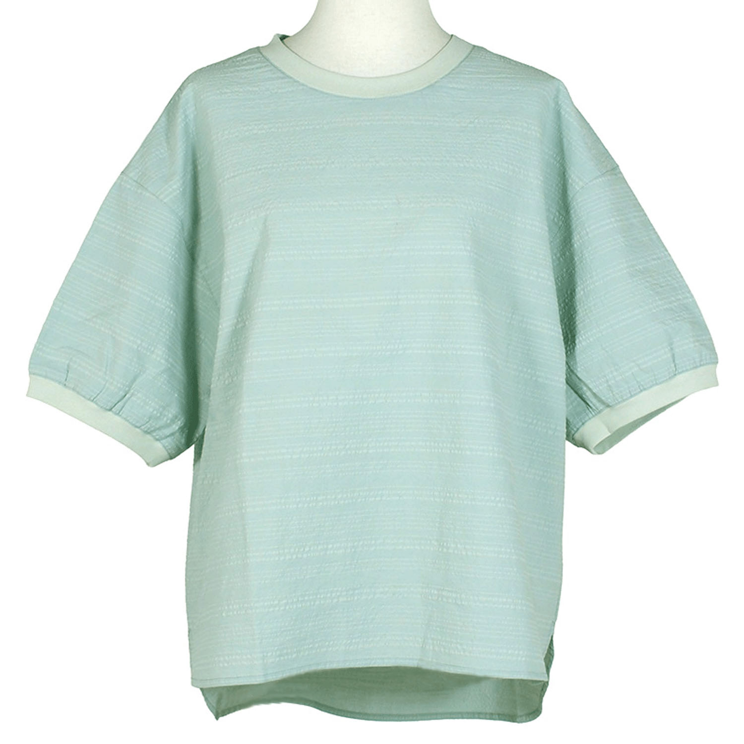 【4月中旬頃入荷予定】Keitto プレート付きボーダーTブラウス - 画像1