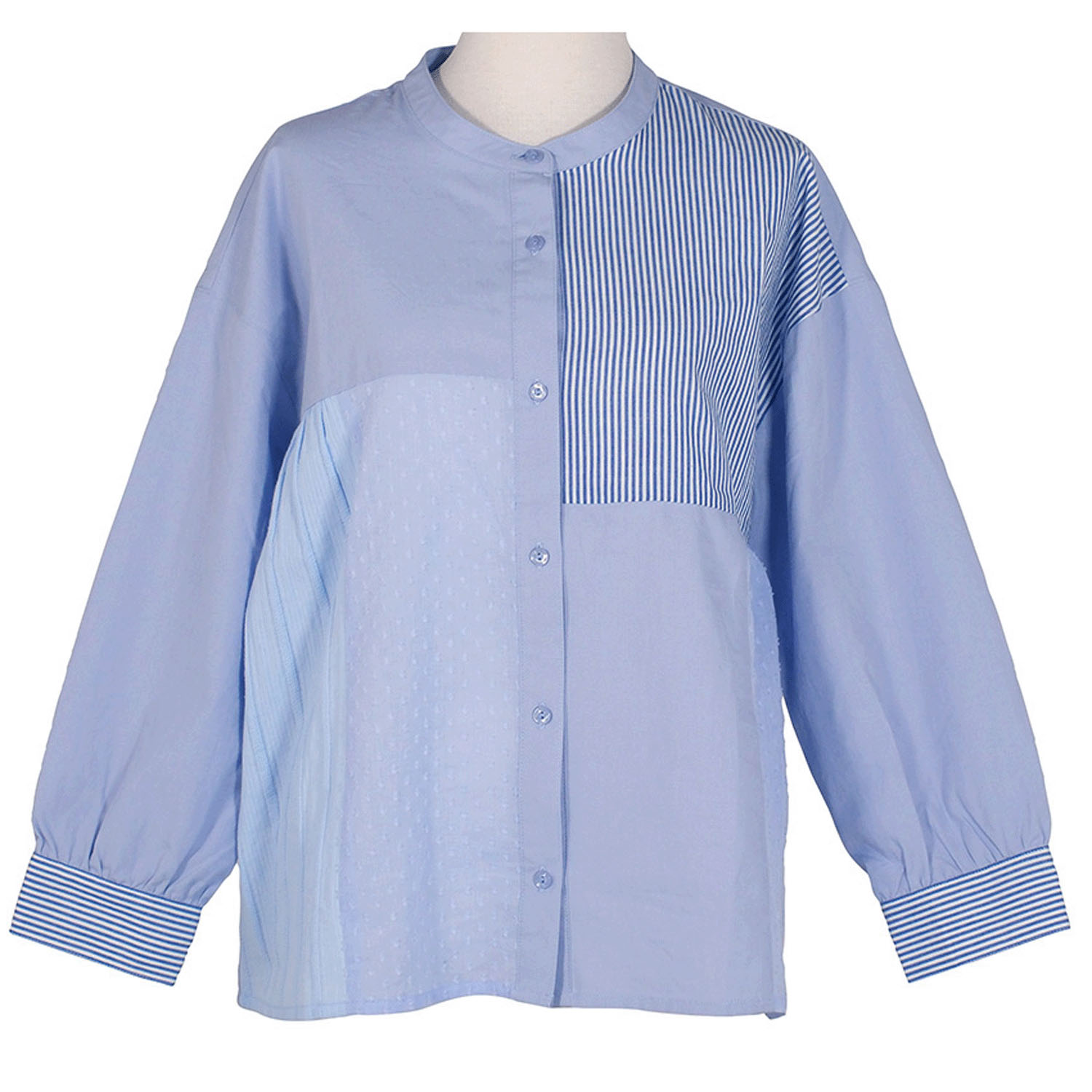 【4月中旬頃入荷予定】Keitto パッチワークシャツ - 画像4