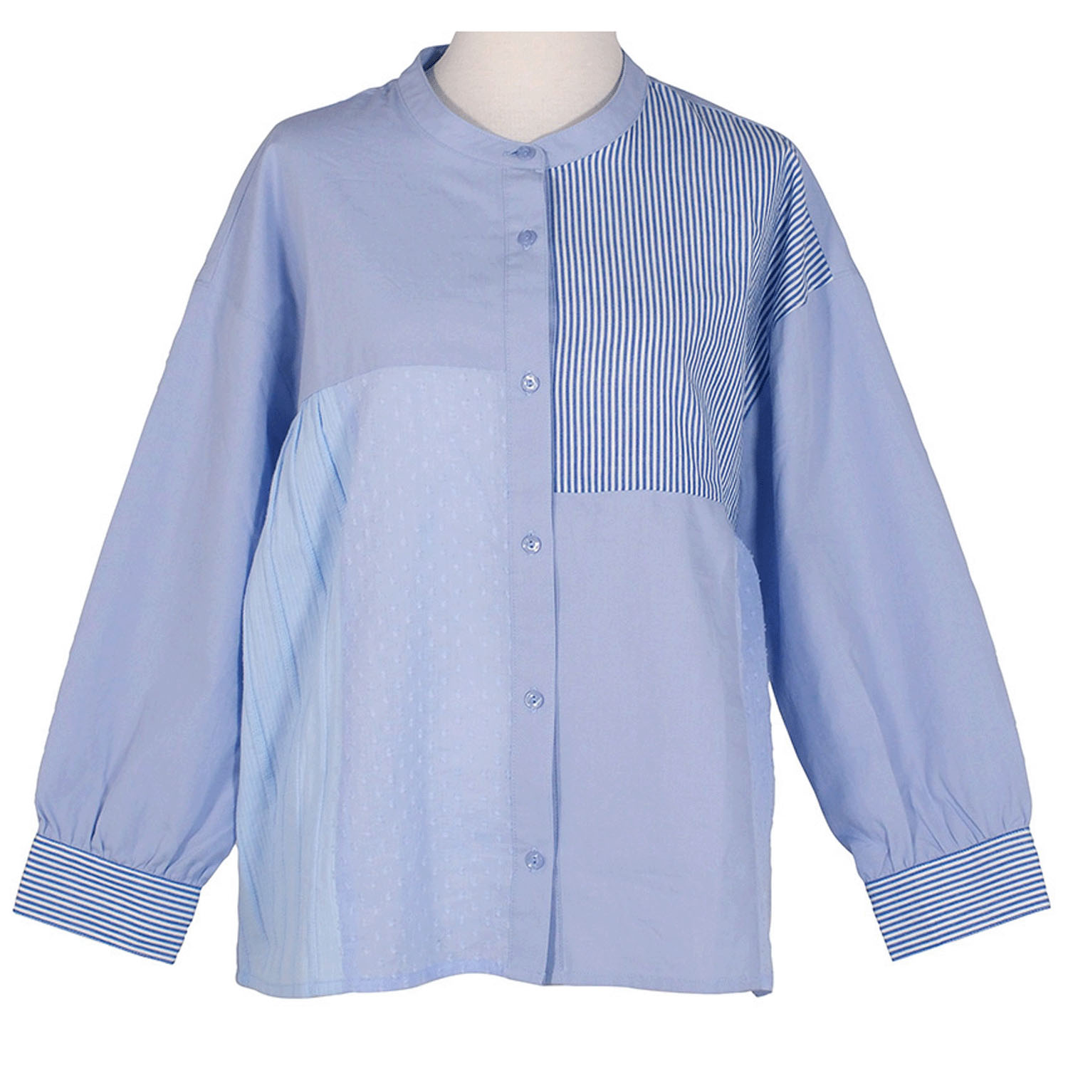 【4月中旬頃入荷予定】Keitto パッチワークシャツ - 画像1