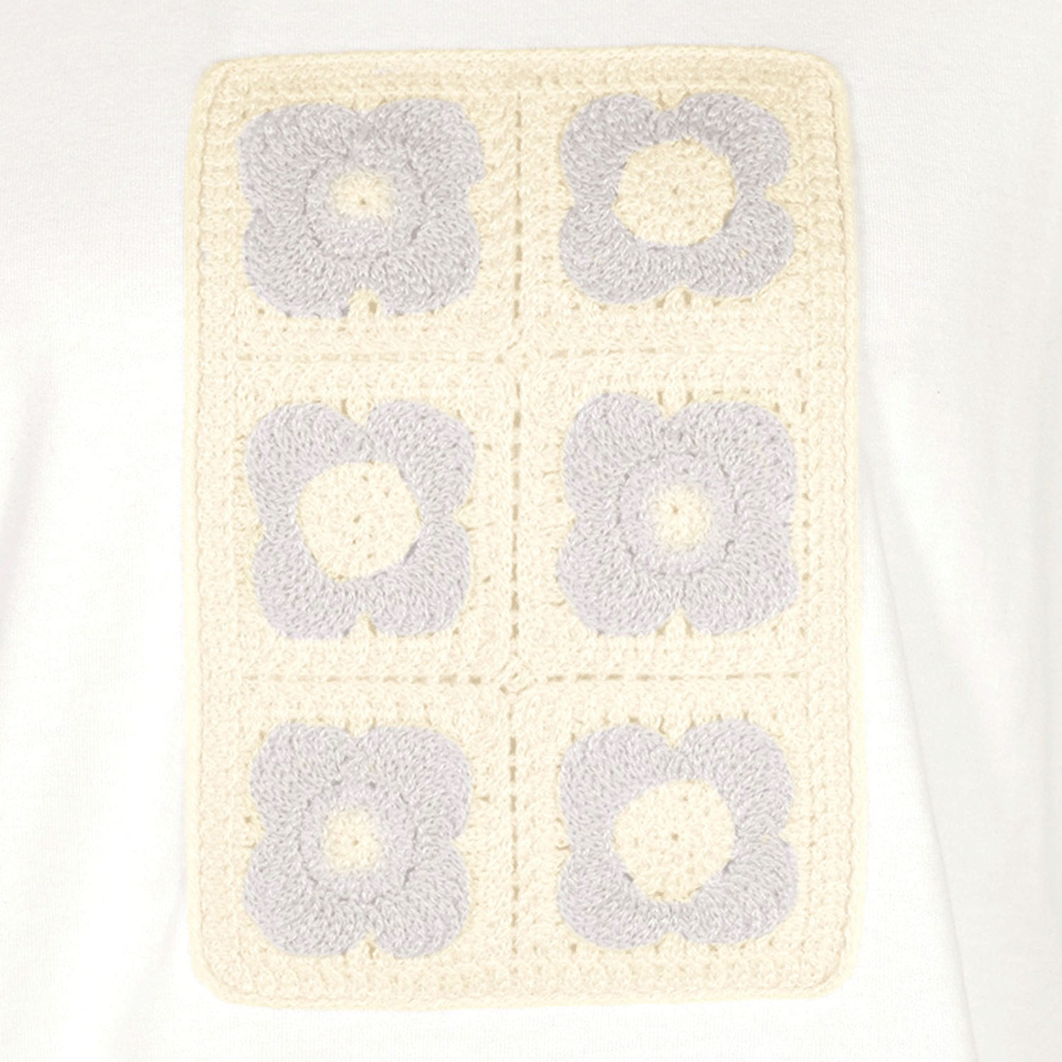 【4月中旬頃入荷予定】Keitto かぎ針モチーフTシャツ - 画像3