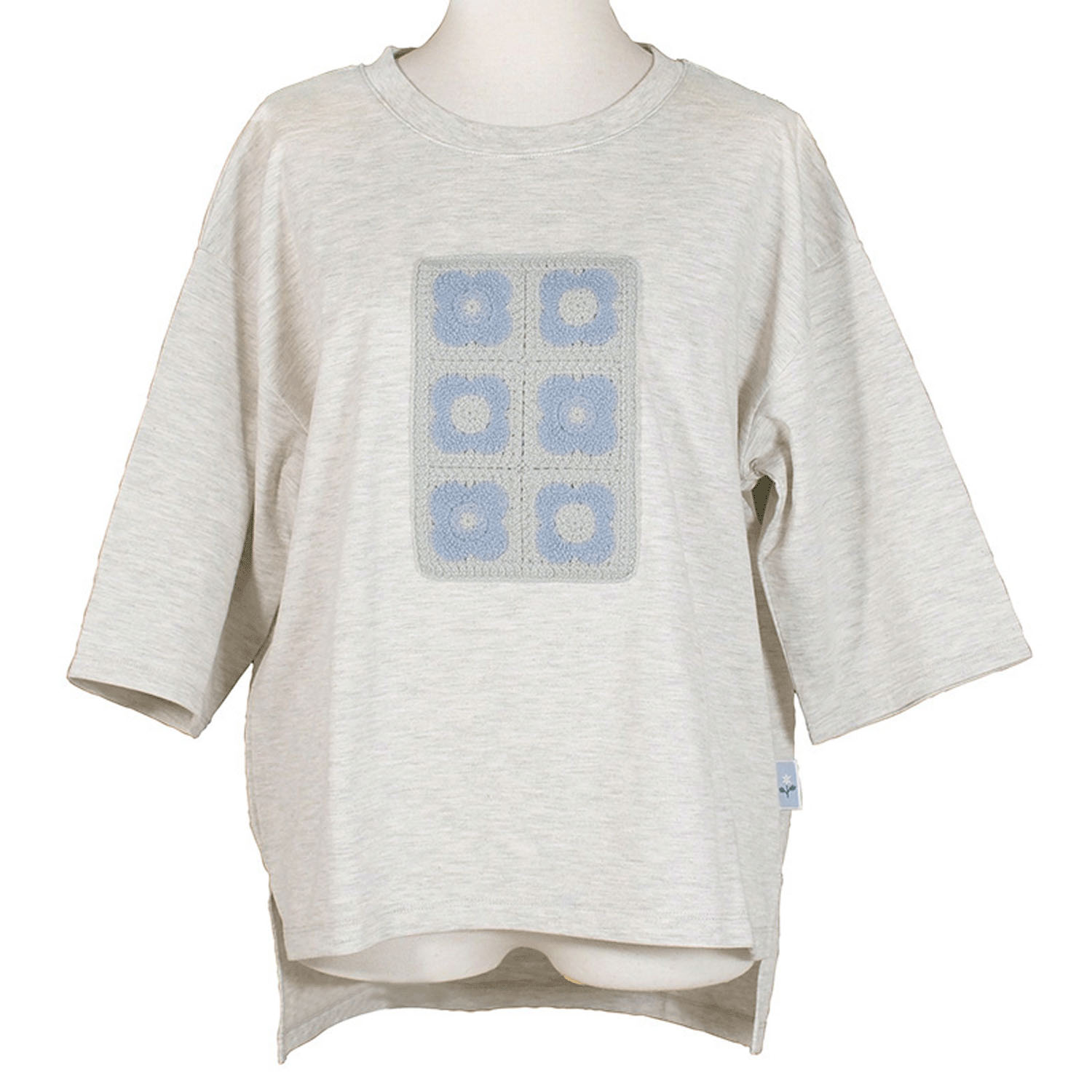 【4月中旬頃入荷予定】Keitto かぎ針モチーフTシャツ - 画像4