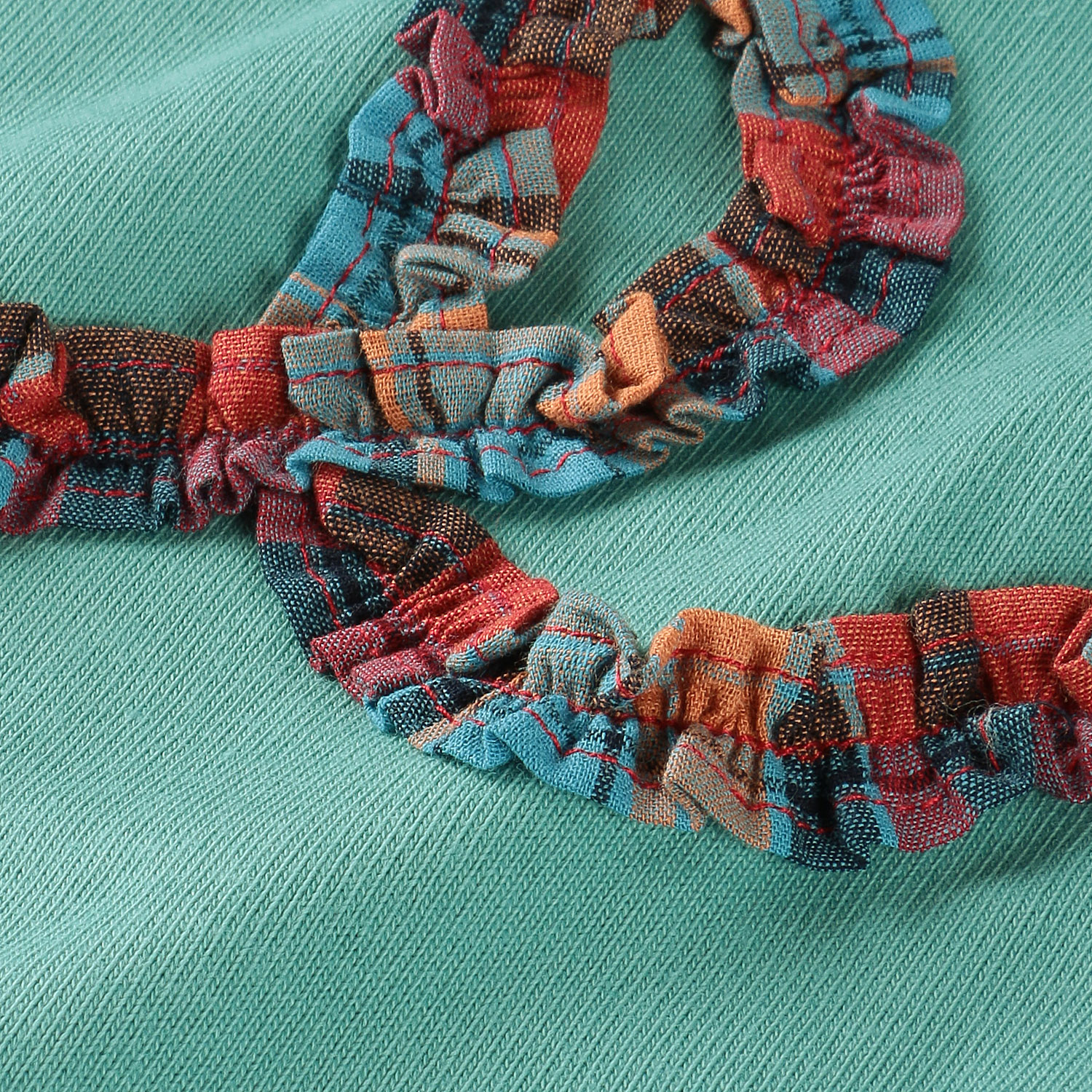 【Insta Live】ista－ire  チェックフリルロンTEE - 画像9