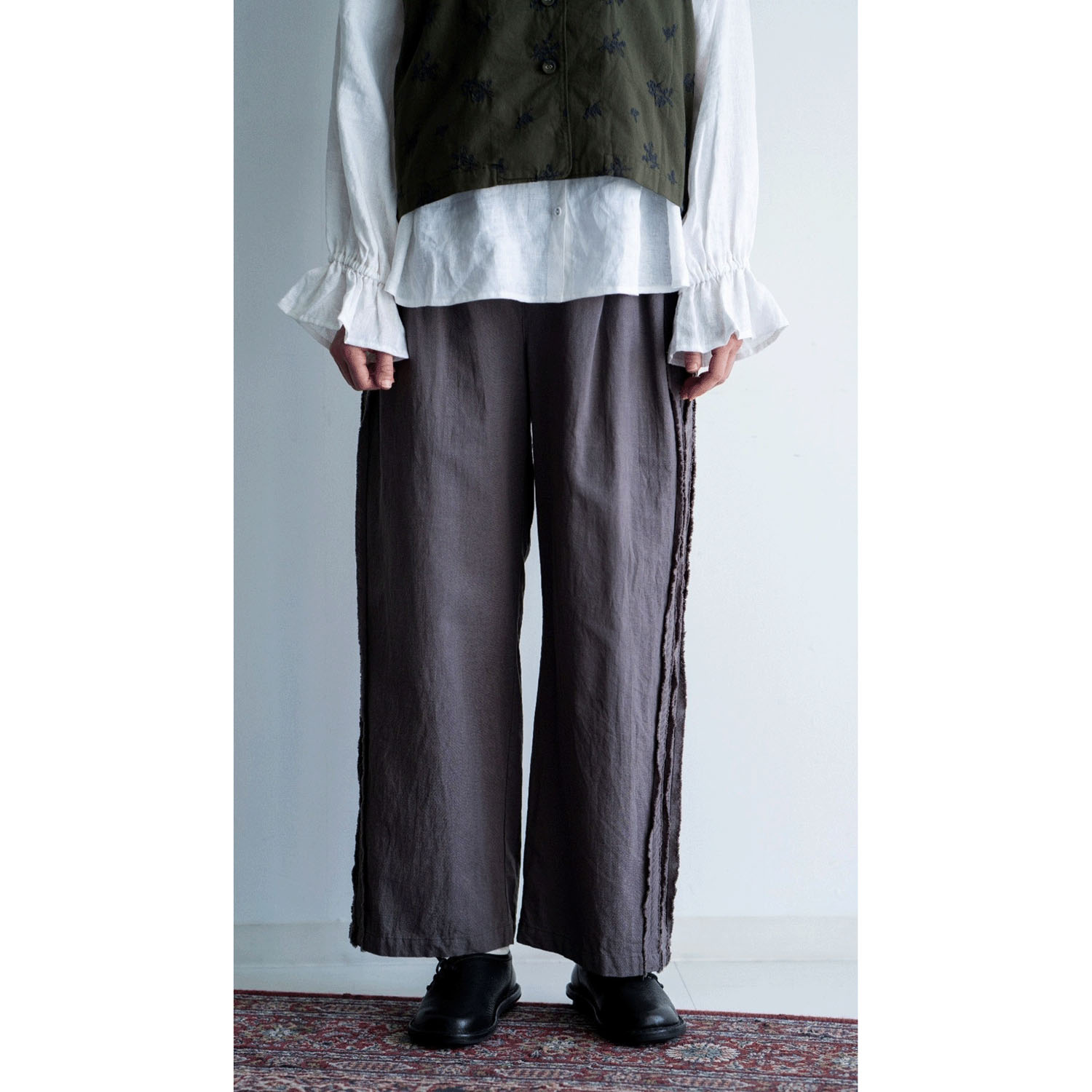 【Insta Live】ista－ire サイドテープパンツ - 画像2