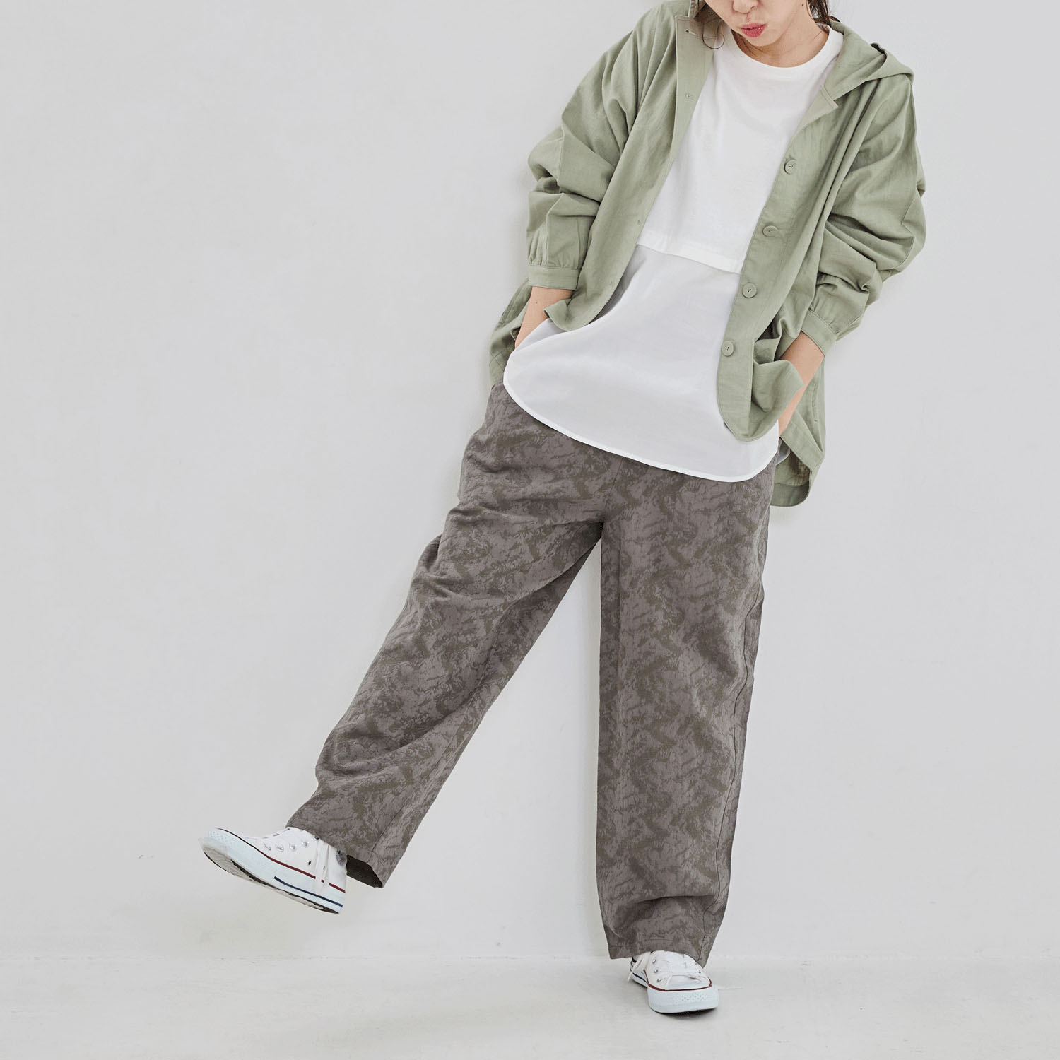 【Insta Live】YURK geniet van フードバルーンジャケット - 画像8