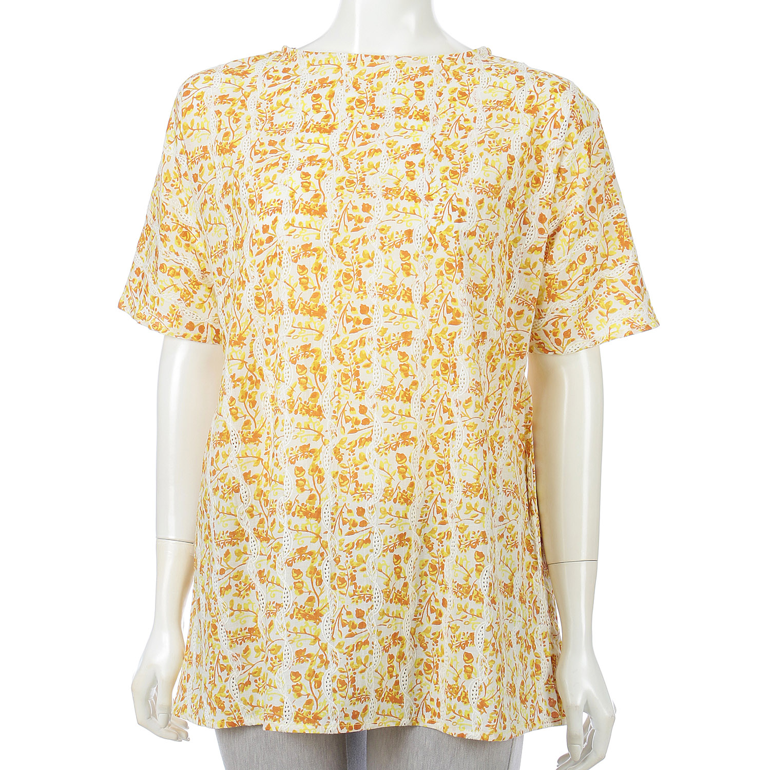 東京かんかん フローラルプリントシフリーチュニック - 画像4