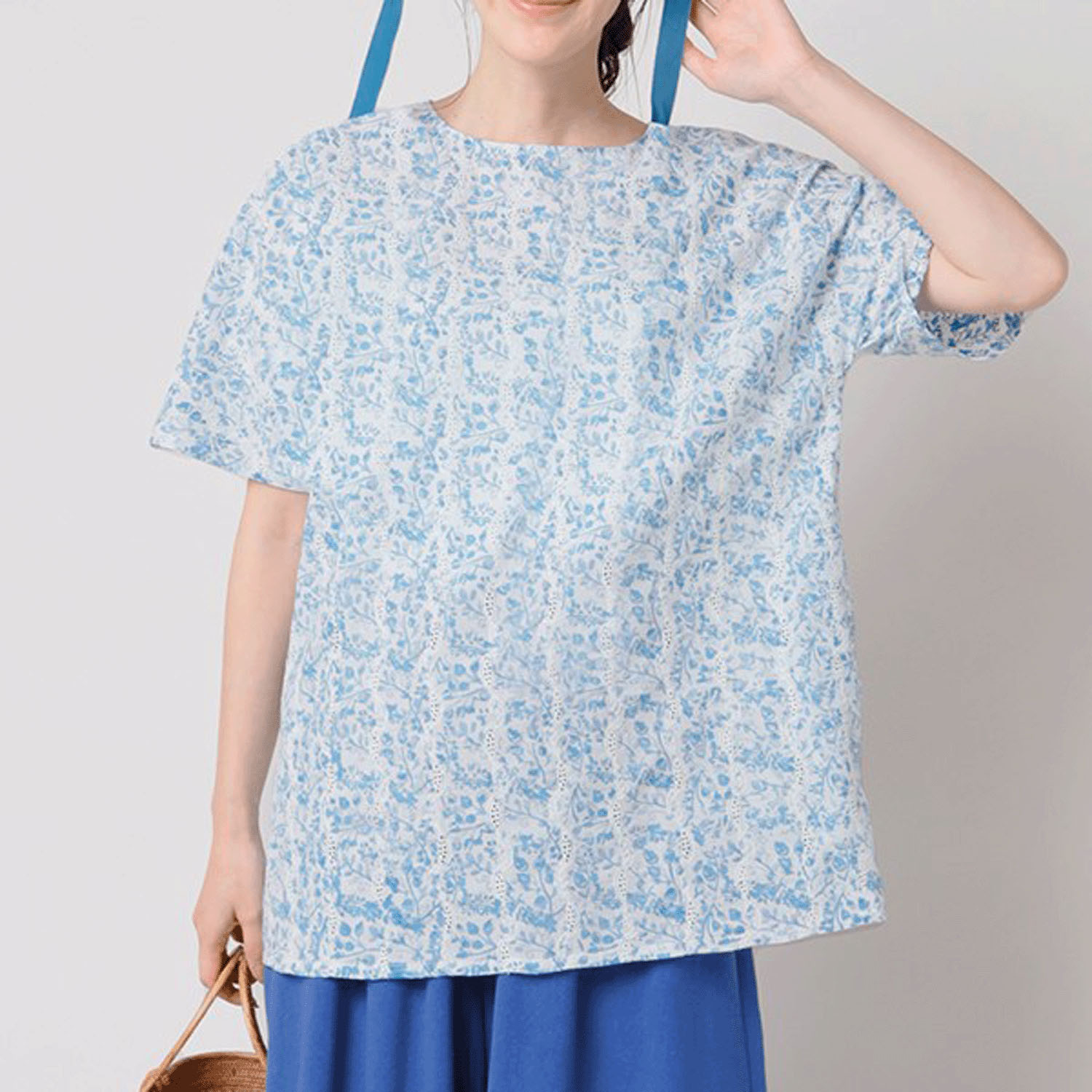 東京かんかん フローラルプリントシフリーチュニック - 画像5