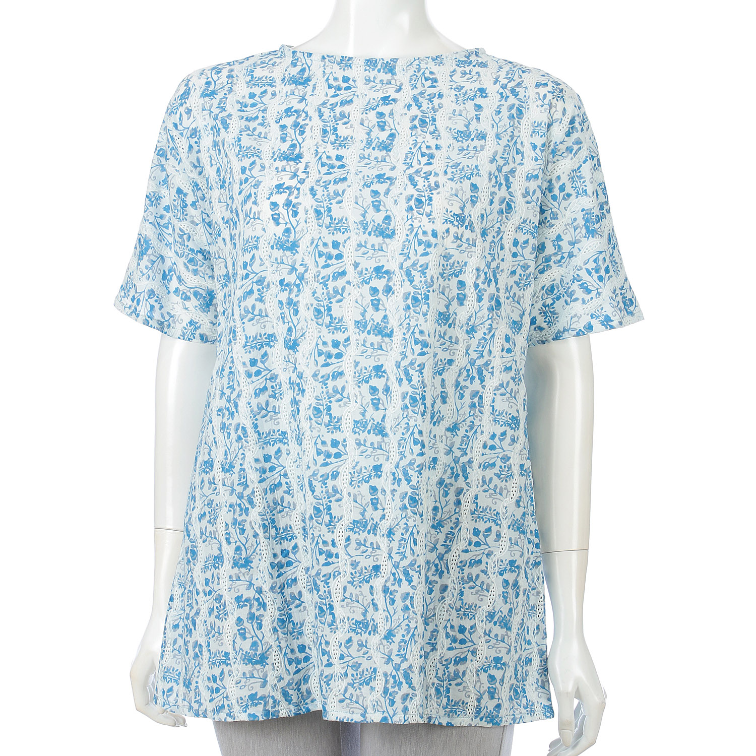 東京かんかん フローラルプリントシフリーチュニック - 画像6