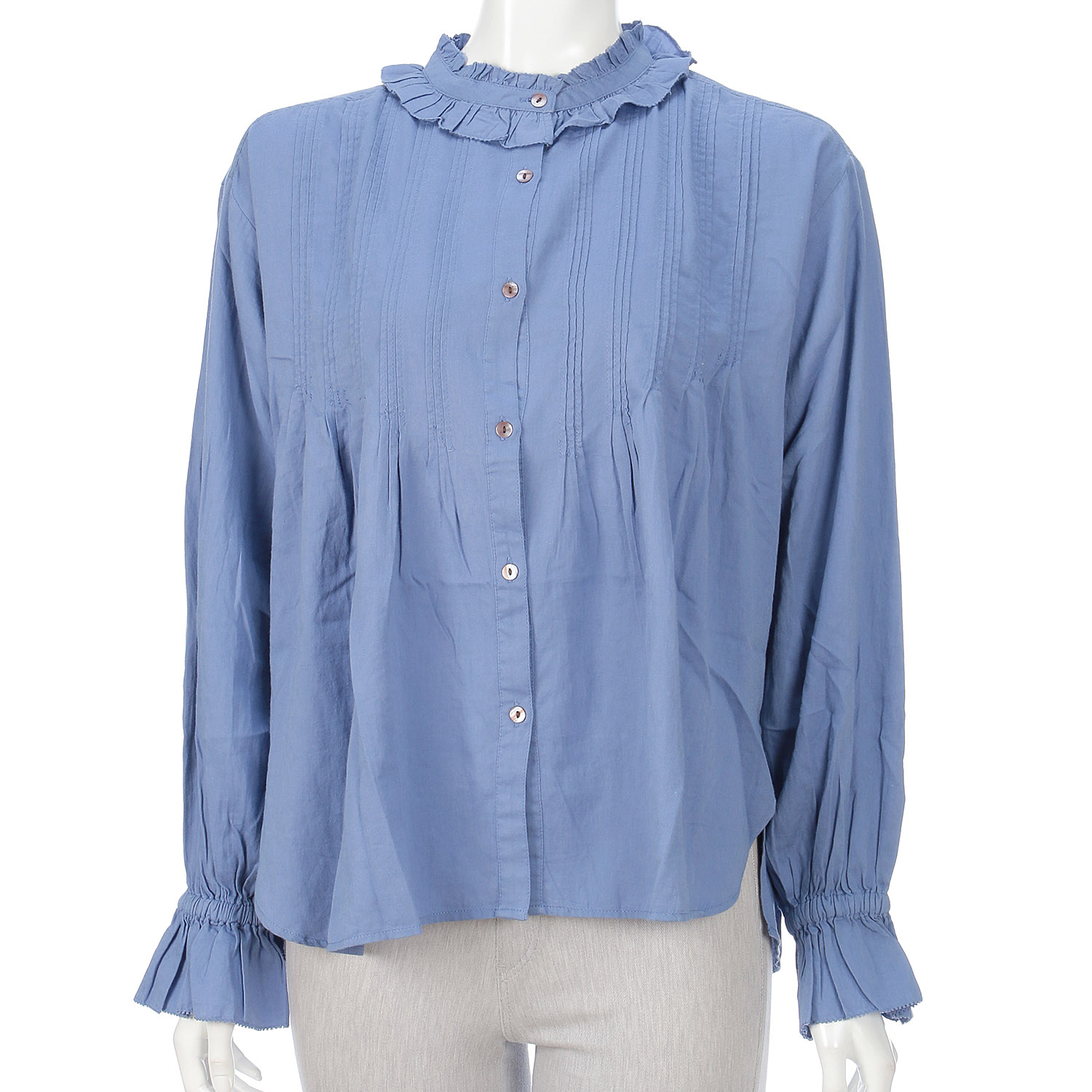 doux bleu フリルカラーブラウス - 画像4