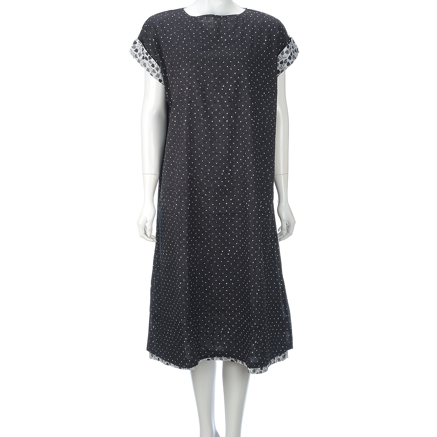 東京かんかん リーフ＆ドットプリントリバーシブルワンピース - 画像4