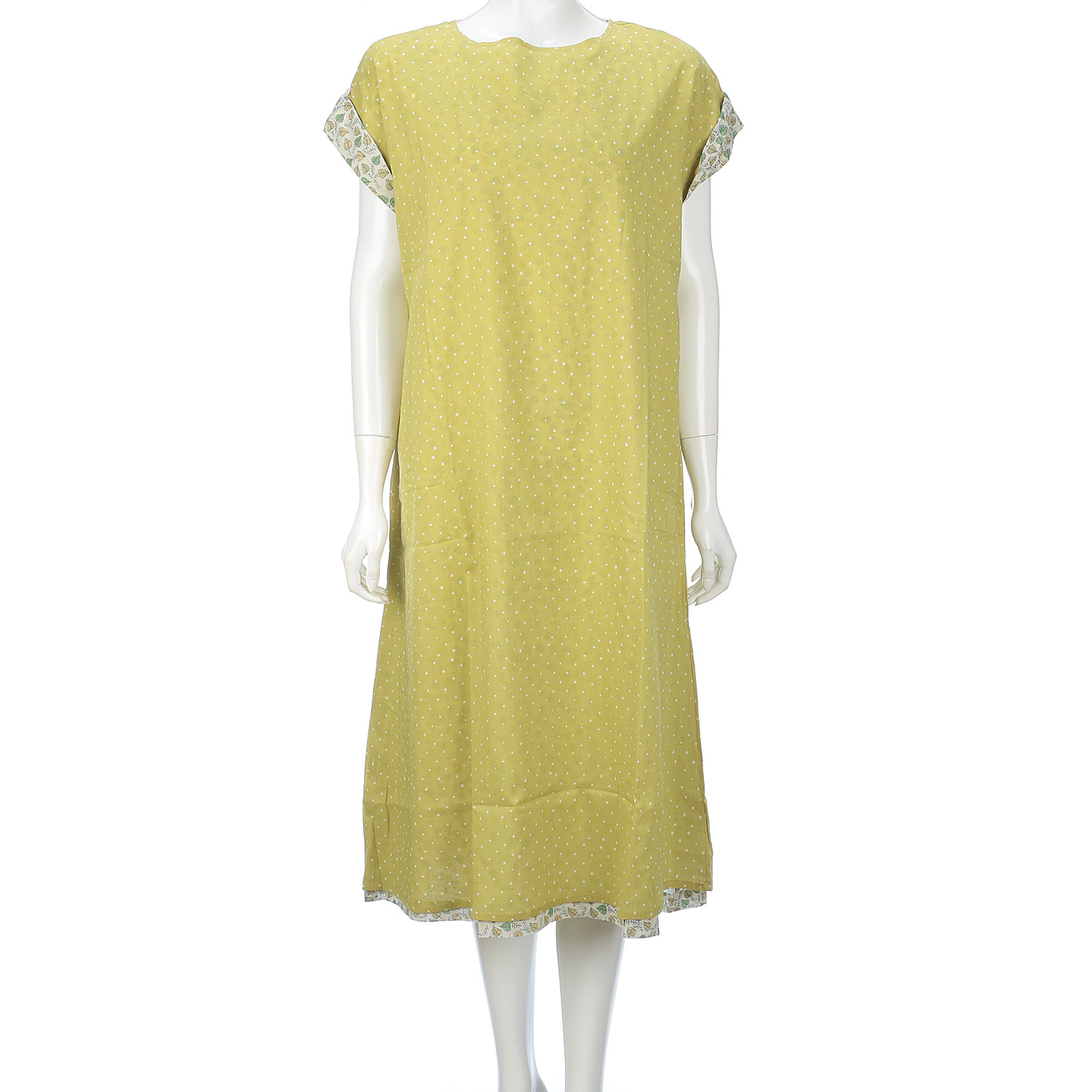 東京かんかん リーフ＆ドットプリントリバーシブルワンピース - 画像7