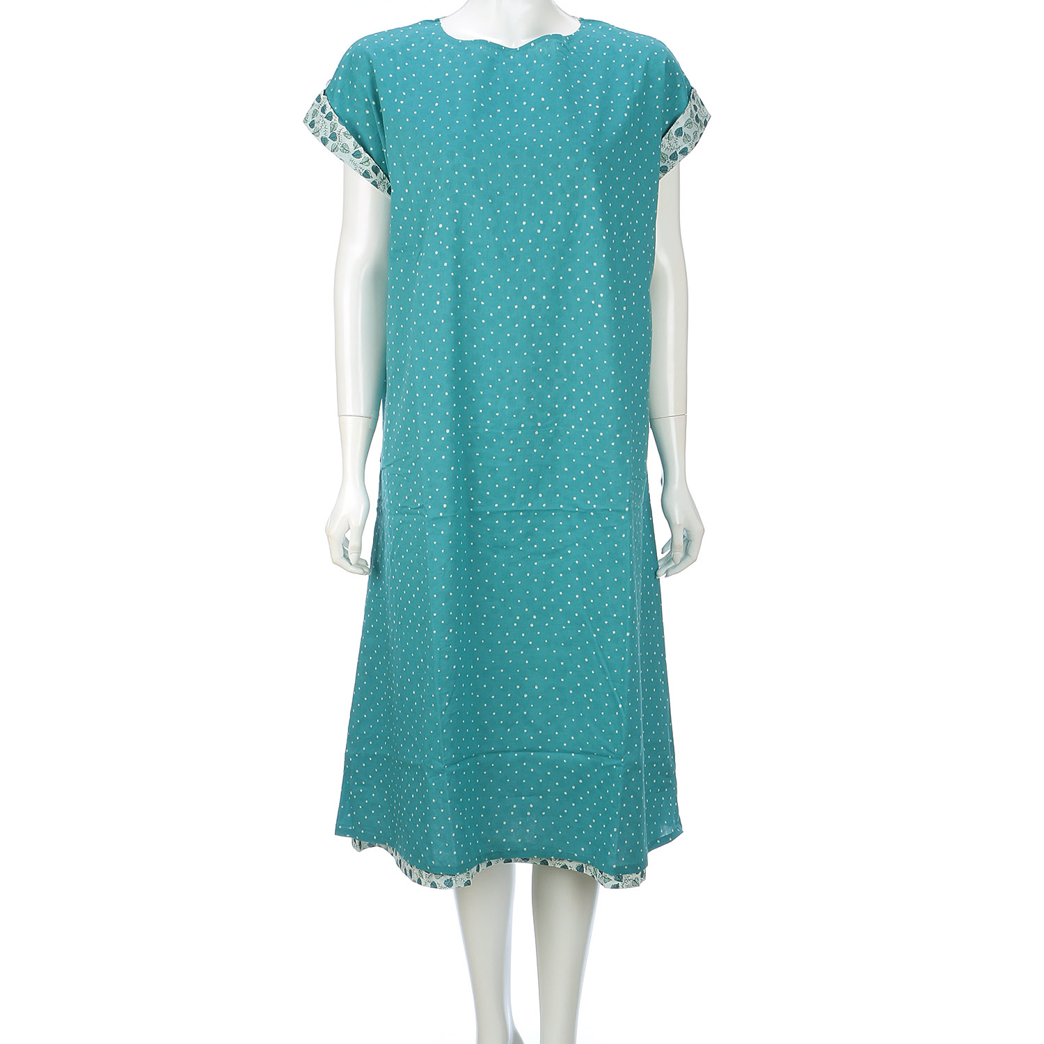 東京かんかん リーフ＆ドットプリントリバーシブルワンピース - 画像10