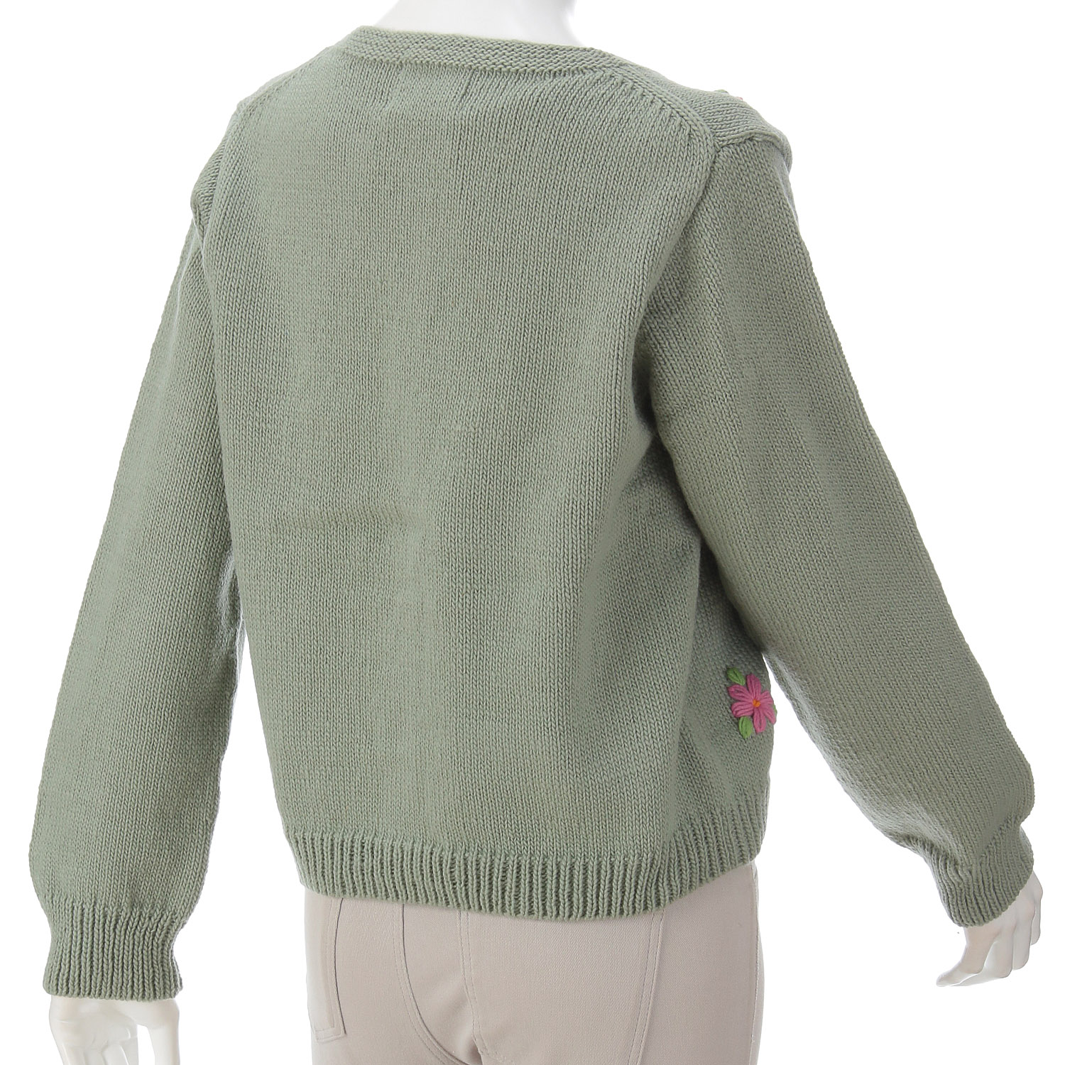 ESTELLE 花柄クルーネックカーディガン - 画像5