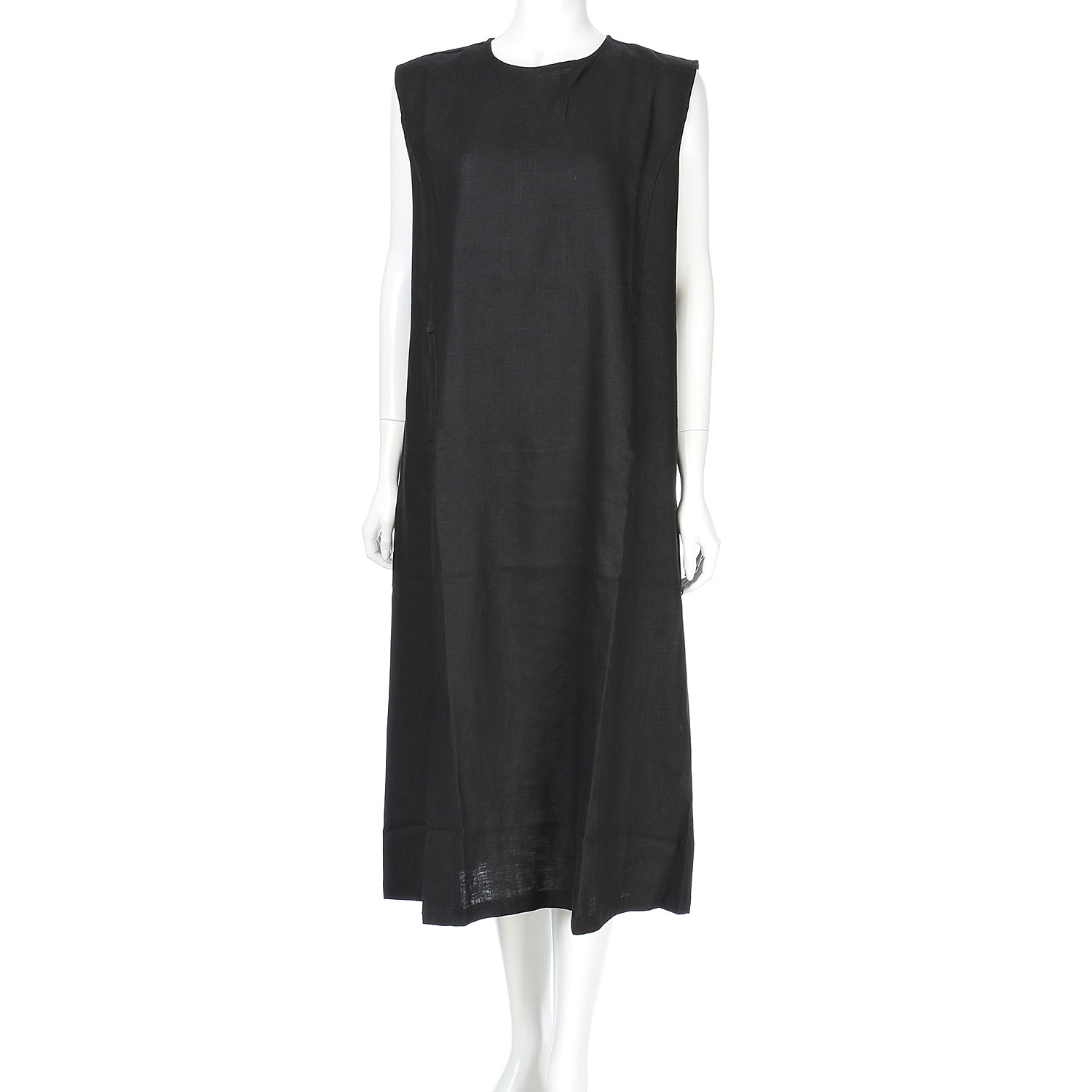 【Insta Live】YARRA リトアニアリネンノースリーブワンピース - 画像6