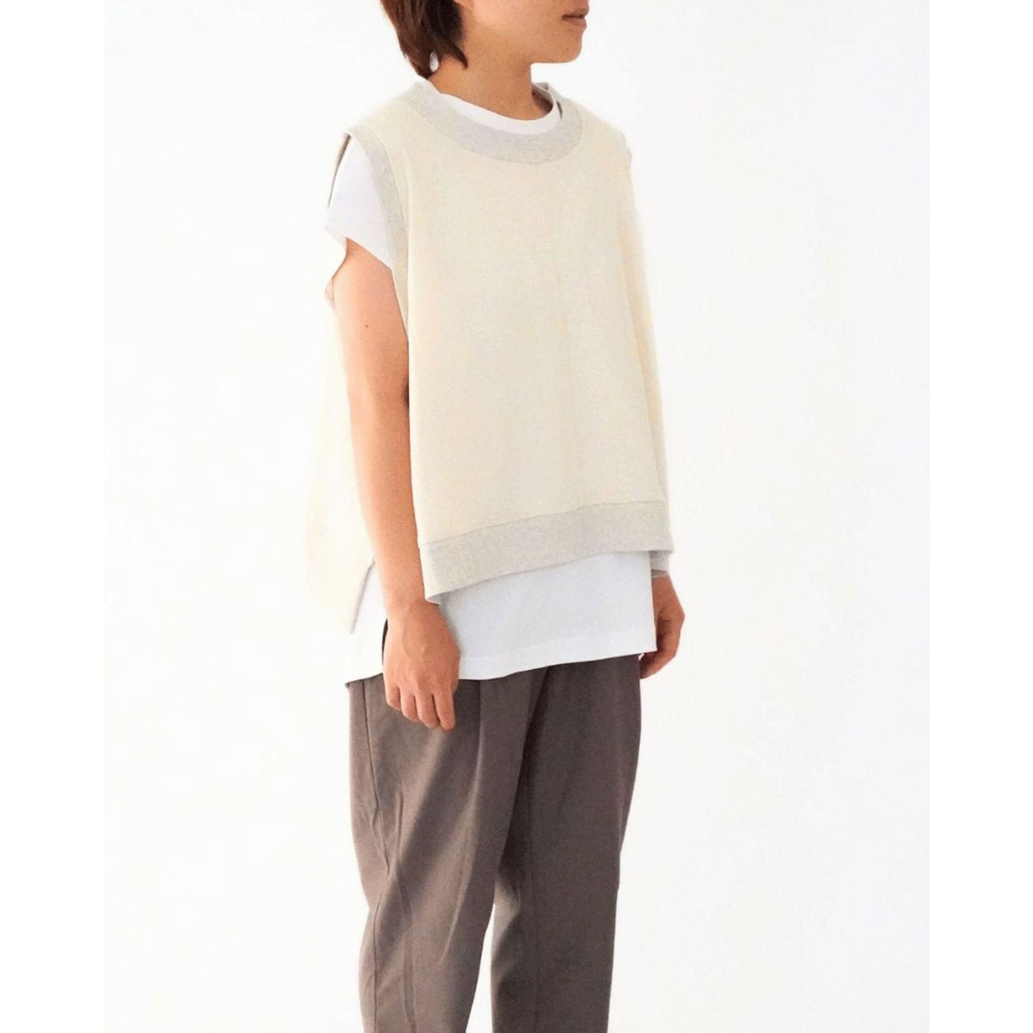 ciroc ラフコット天竺ベスト - 画像7