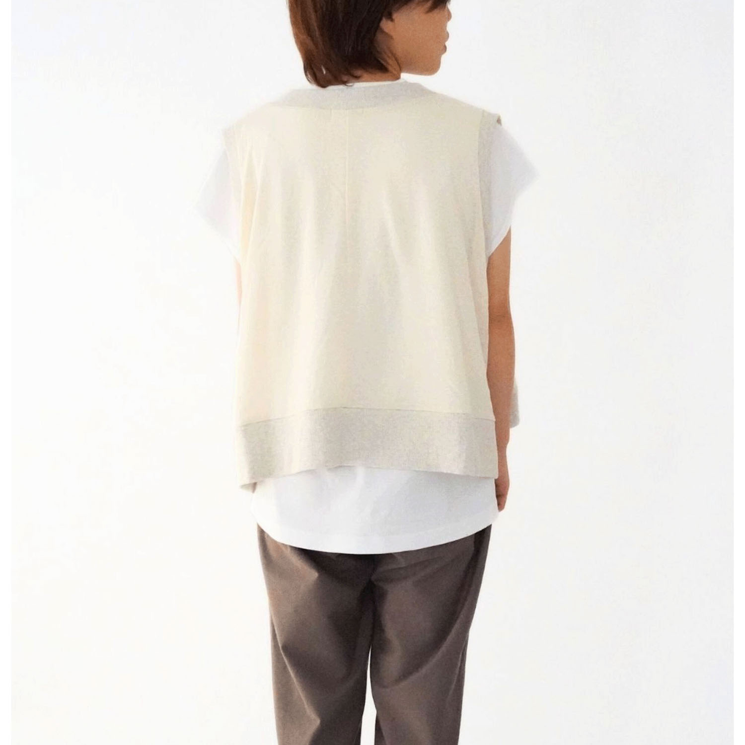 ciroc ラフコット天竺ベスト - 画像8