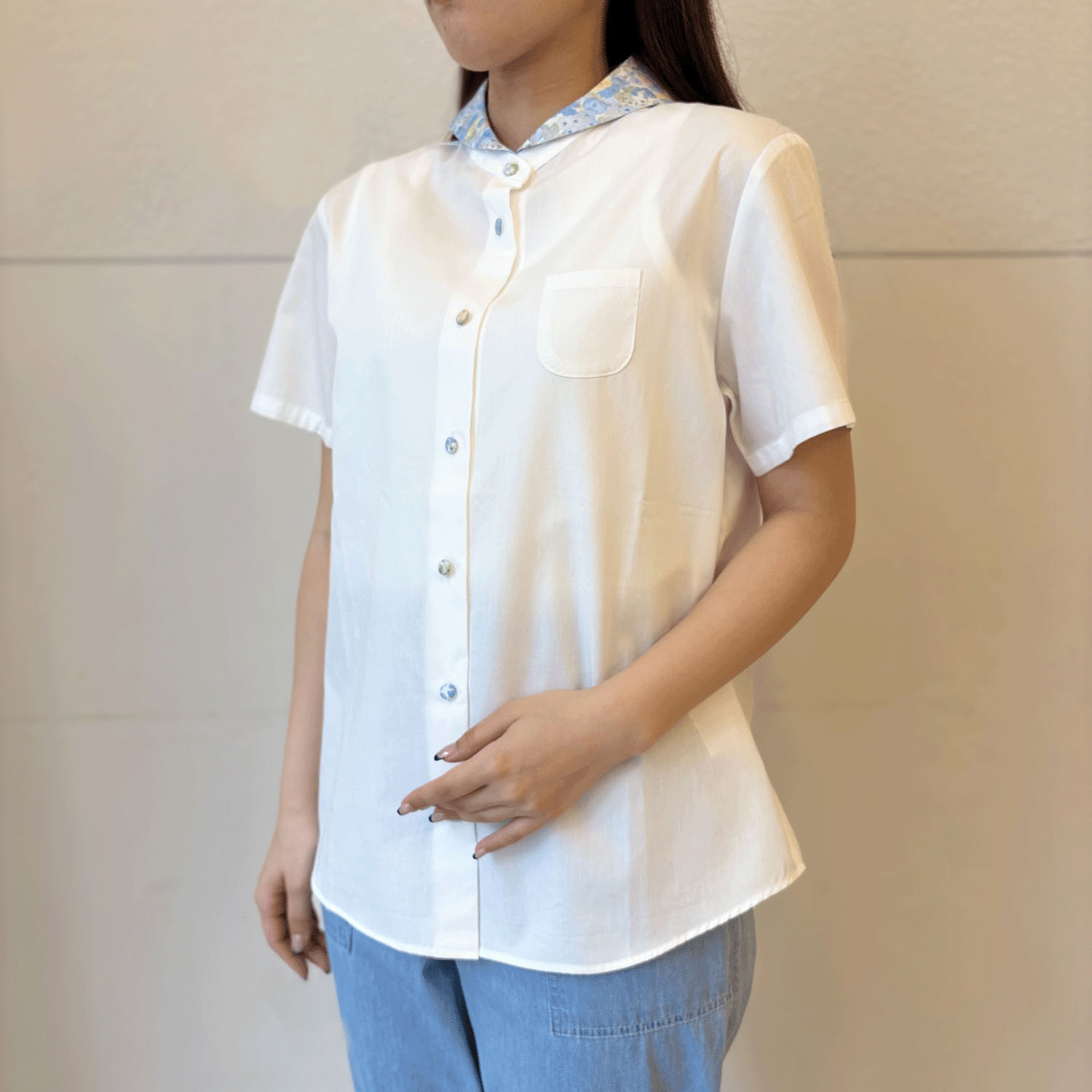 Parkes セーラーカラーシャツ