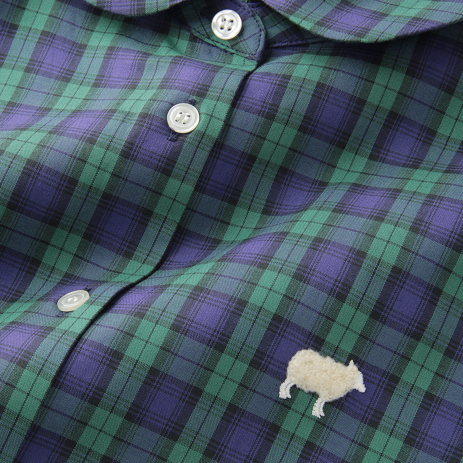 Parkes ラウンドカラーレギュラーシャツ - 画像3