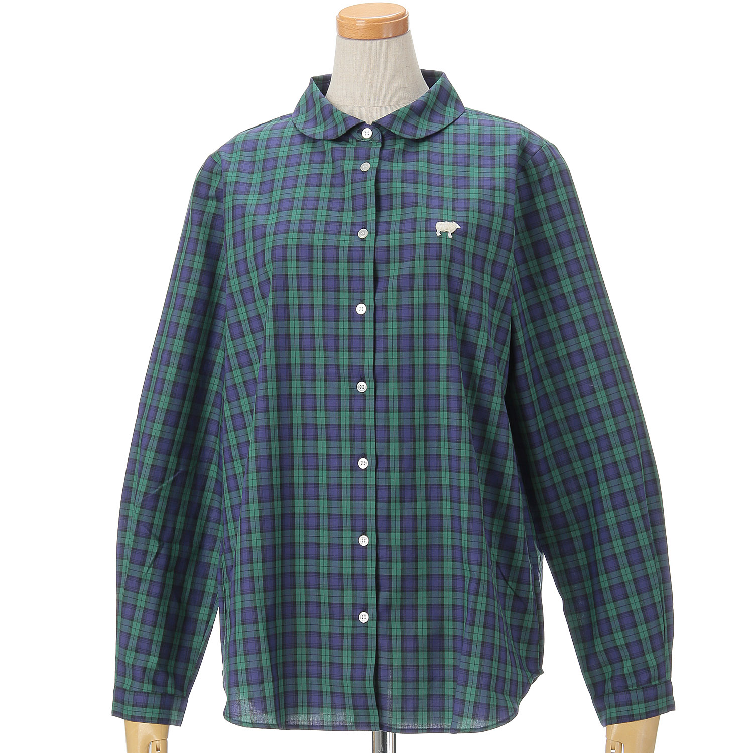 Parkes ラウンドカラーレギュラーシャツ - 画像1