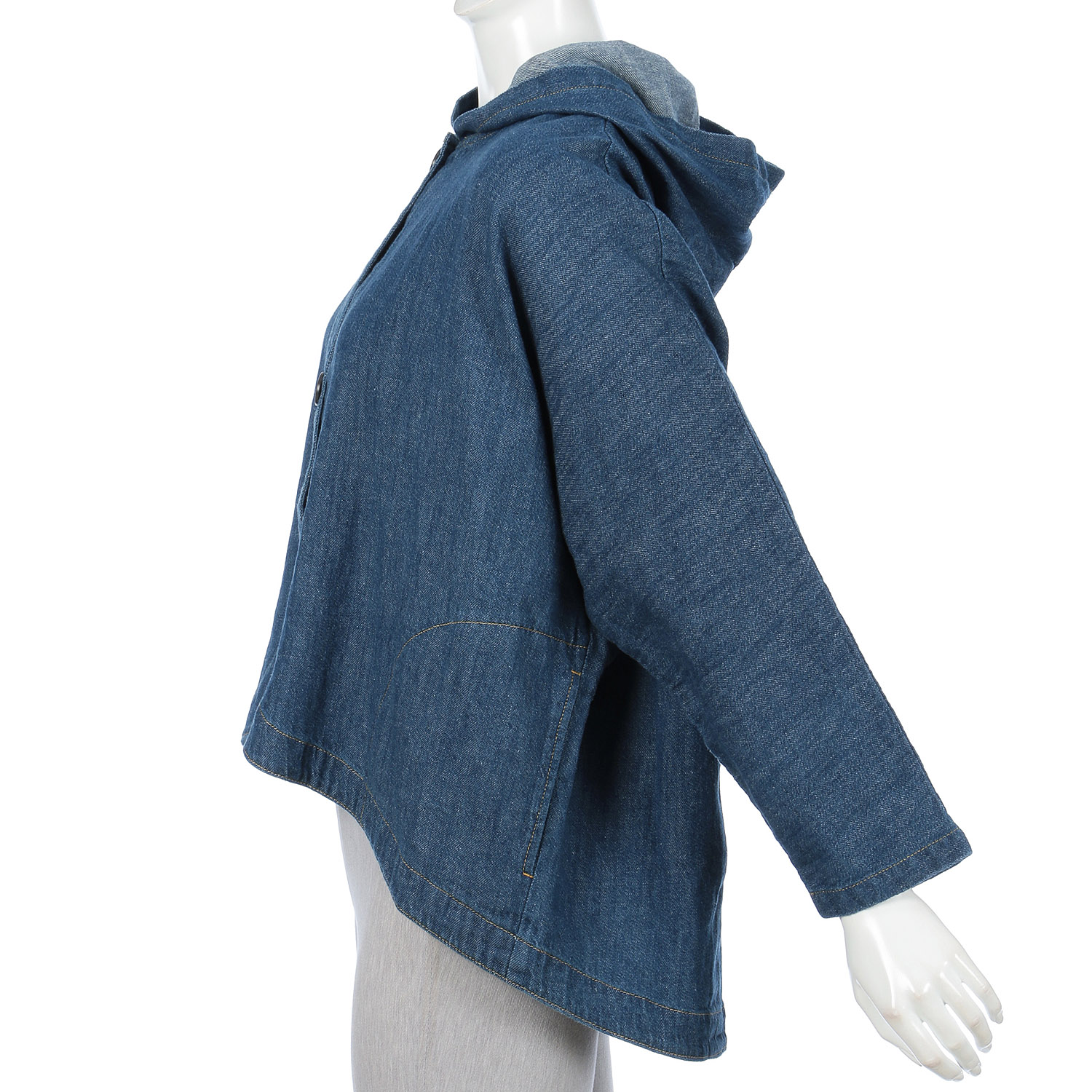 ista－ire 6．5oz甘撚りデニム フードバルーンジャケット - 画像8