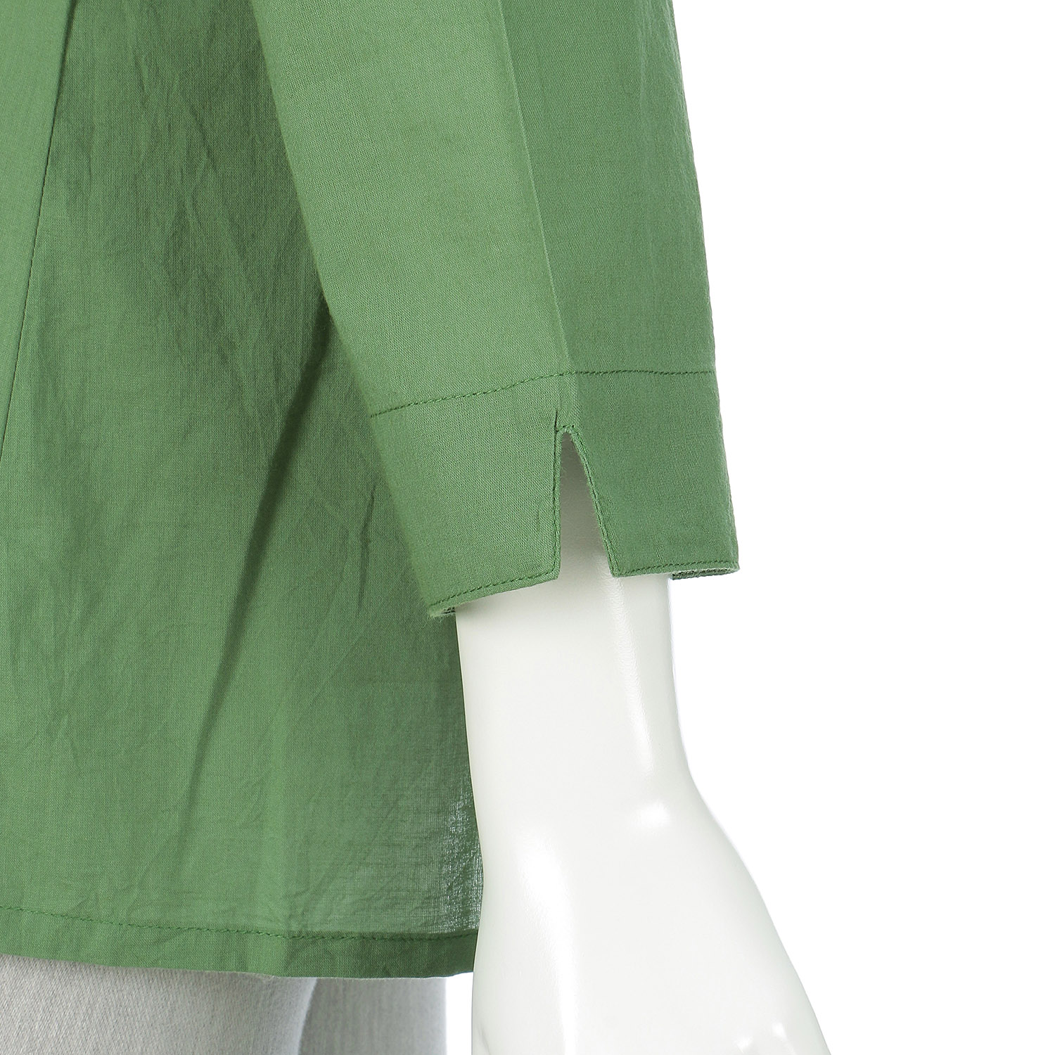 東京かんかん ピンタックコットン無地2WAYブラウス - 画像11