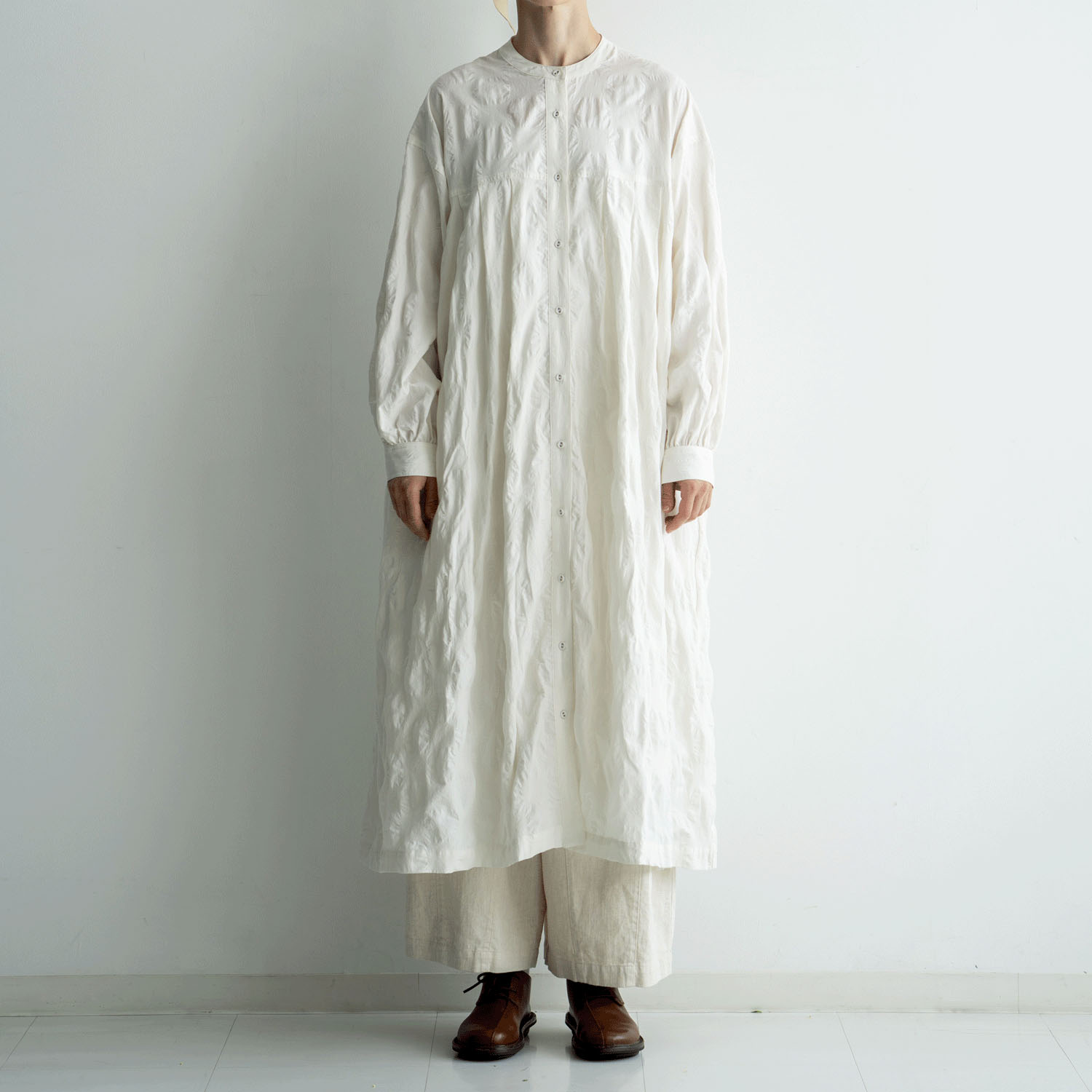 ista－ire 塩縮ドット タックワンピース - 画像4