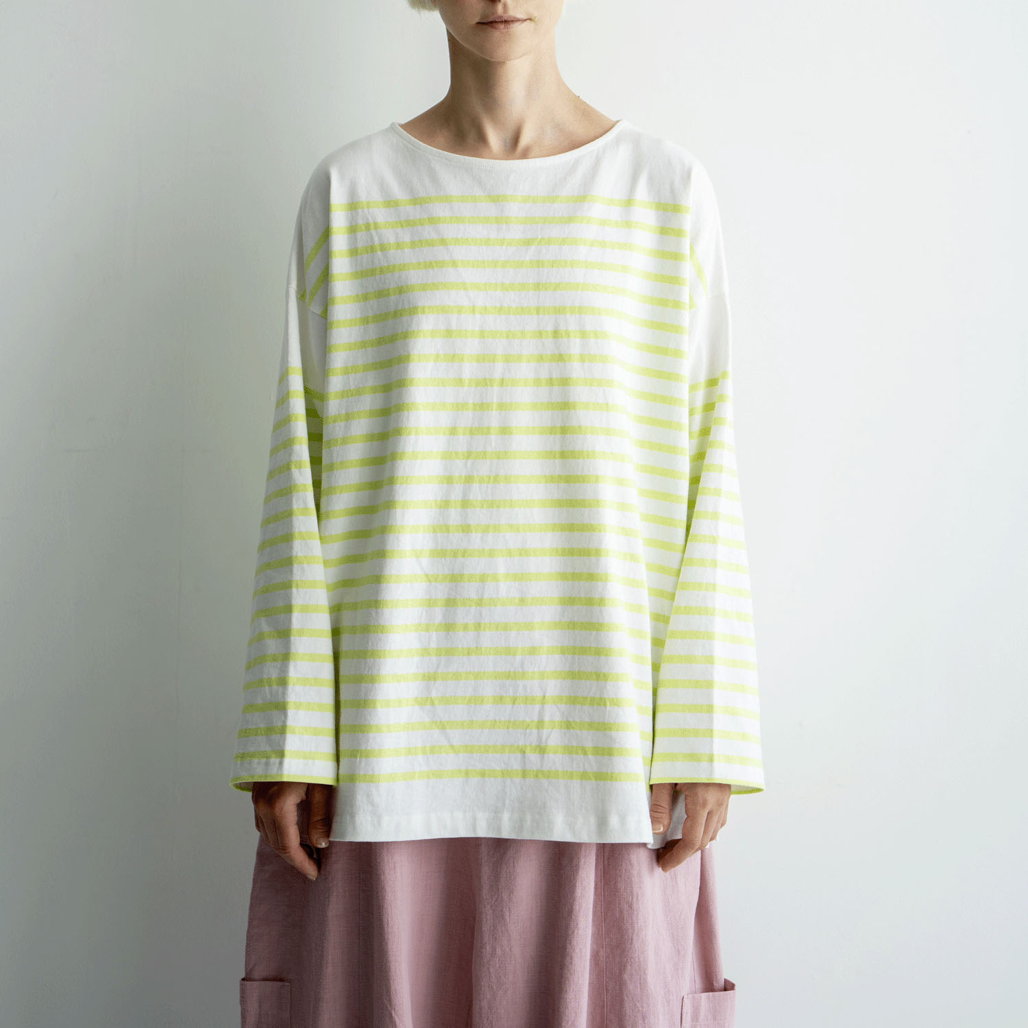 ista－ire パネルボーダー ロングTEE - 画像4