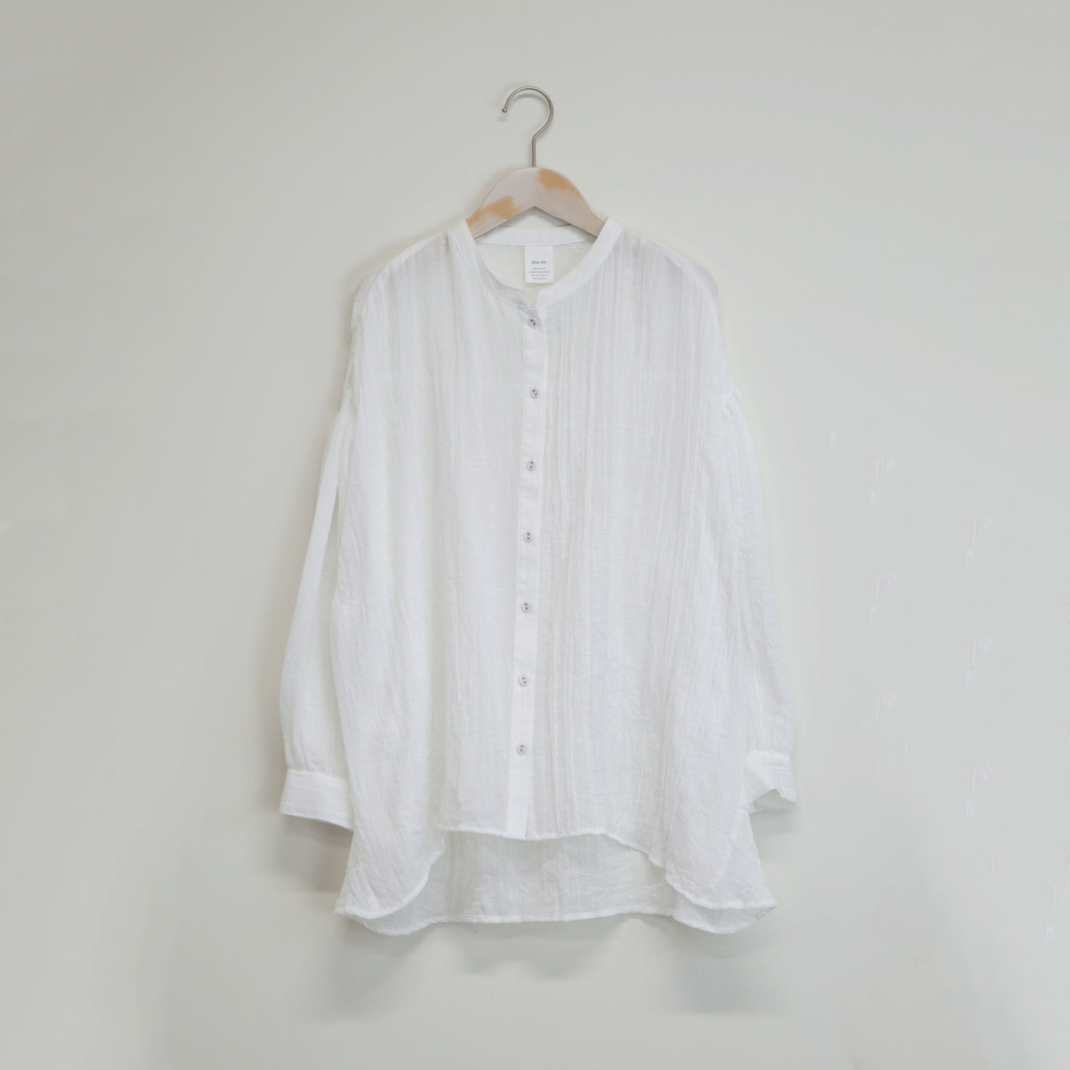 ista－ire T／Cガーゼ サイドタックブラウス - 画像9