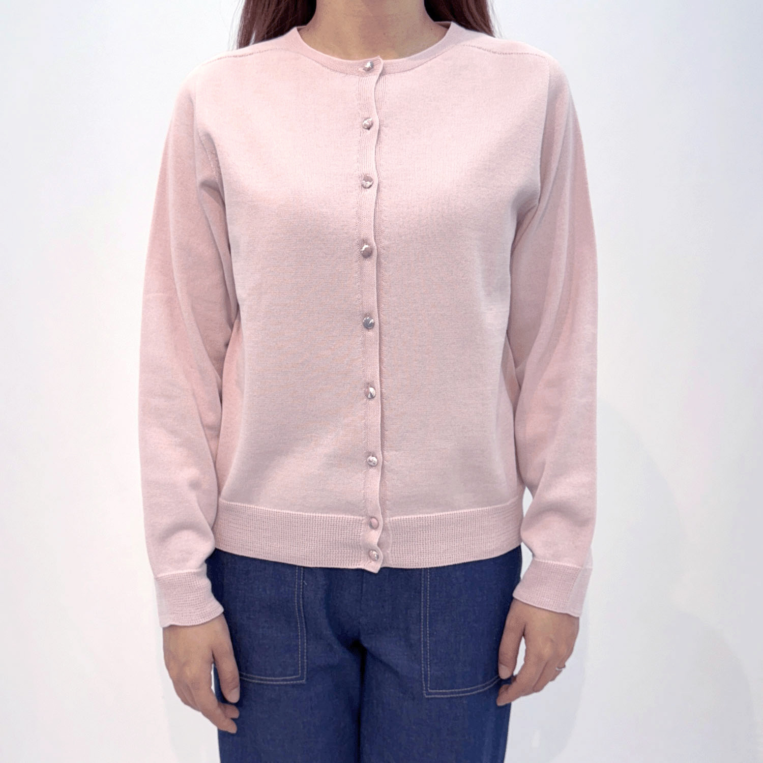 J．Sloane リバティくるみ釦カーディガン