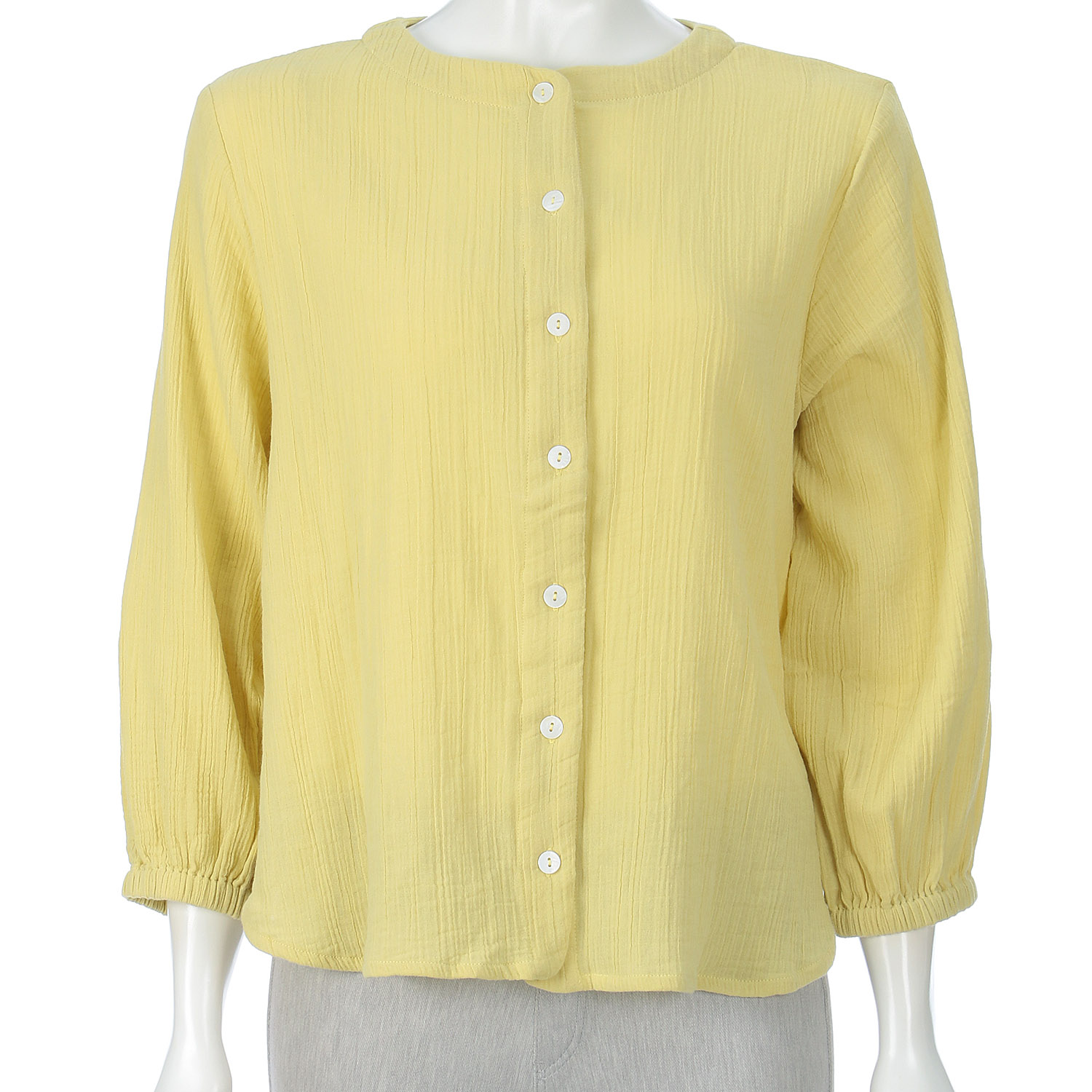 東京かんかん ふんわりダブルガーゼクレープ2Wブラウス - 画像8