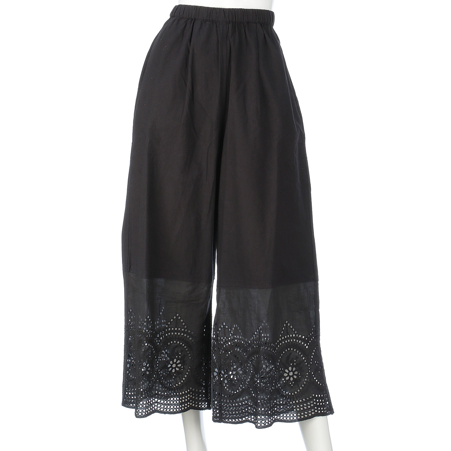 東京かんかん 縁がかわいい刺繍コットンパンツ - 画像5