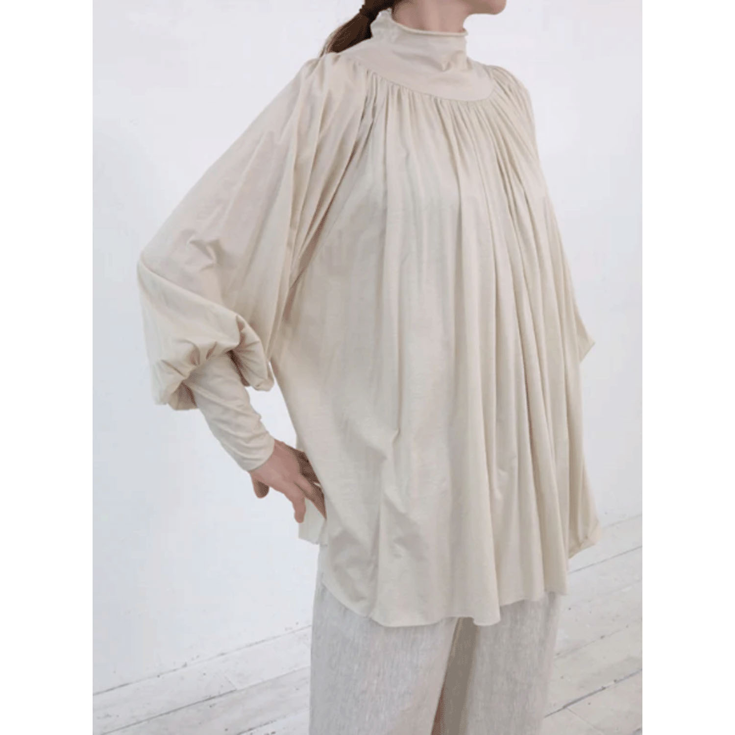 doux bleu タートルギャザーブラウス - 画像11