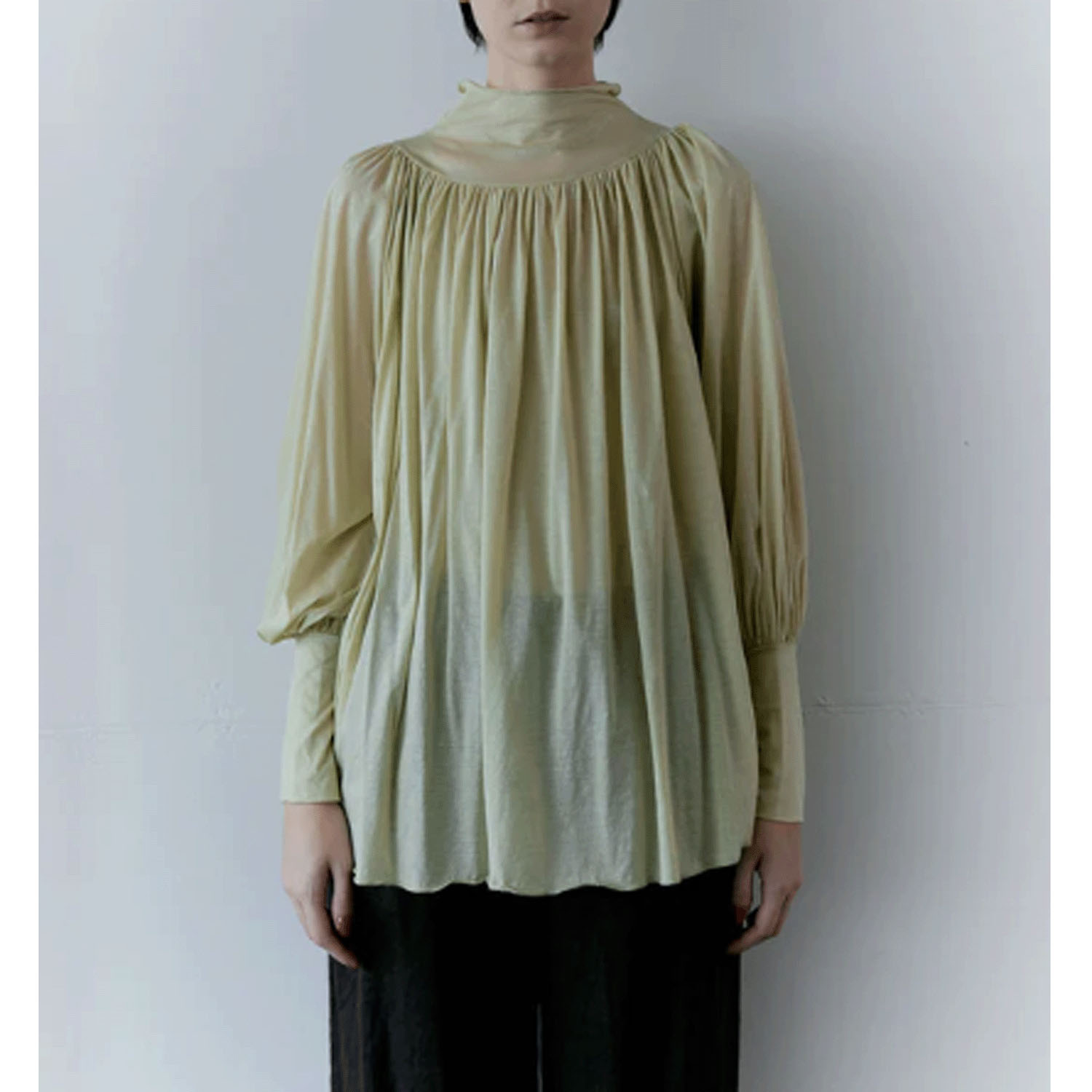 doux bleu タートルギャザーブラウス - 画像14