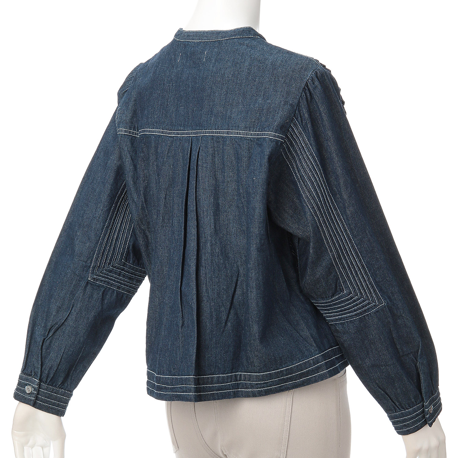 doux bleu ピンタックステッチデニムシャツ - 画像11