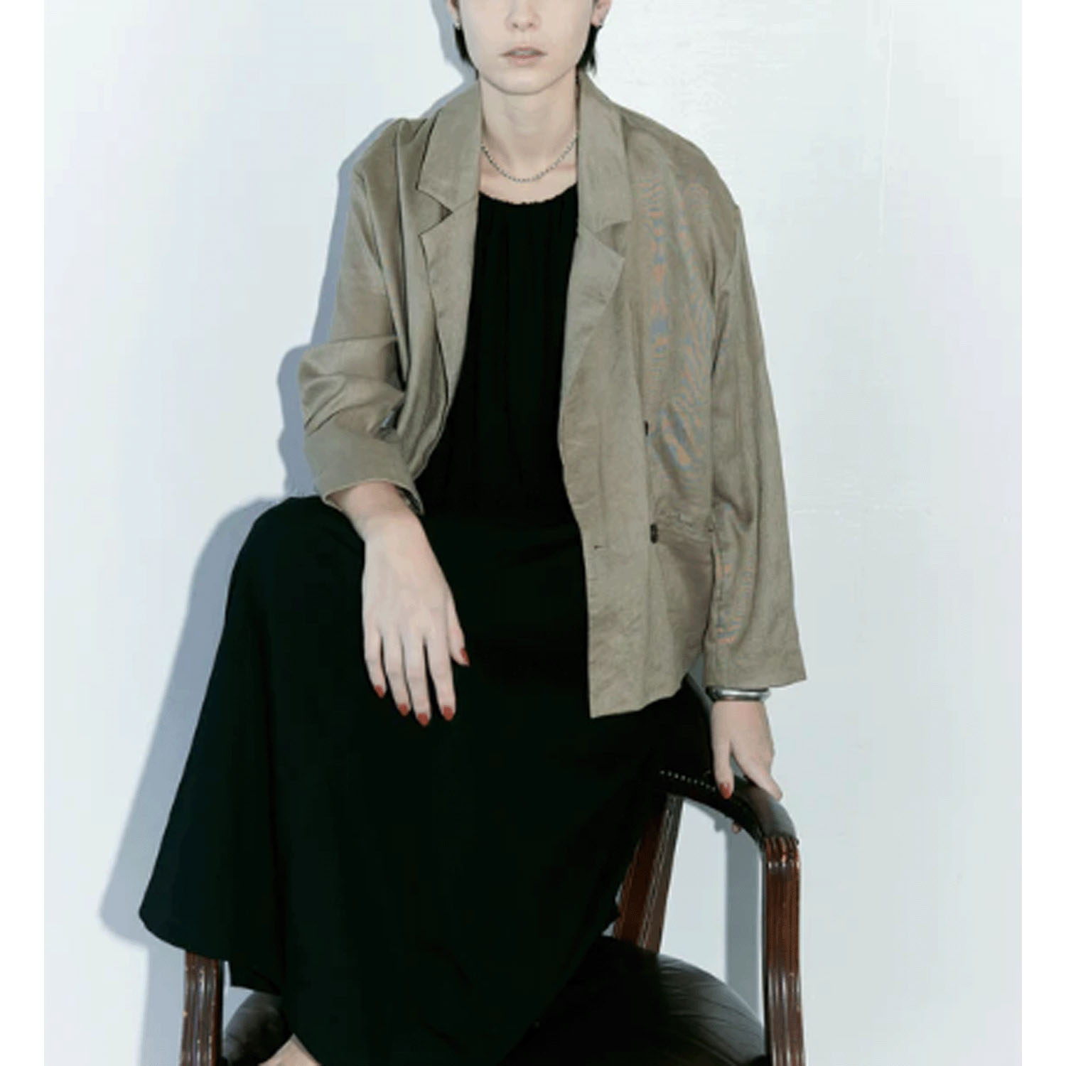 doux bleu リネンワイドジャケット - 画像16