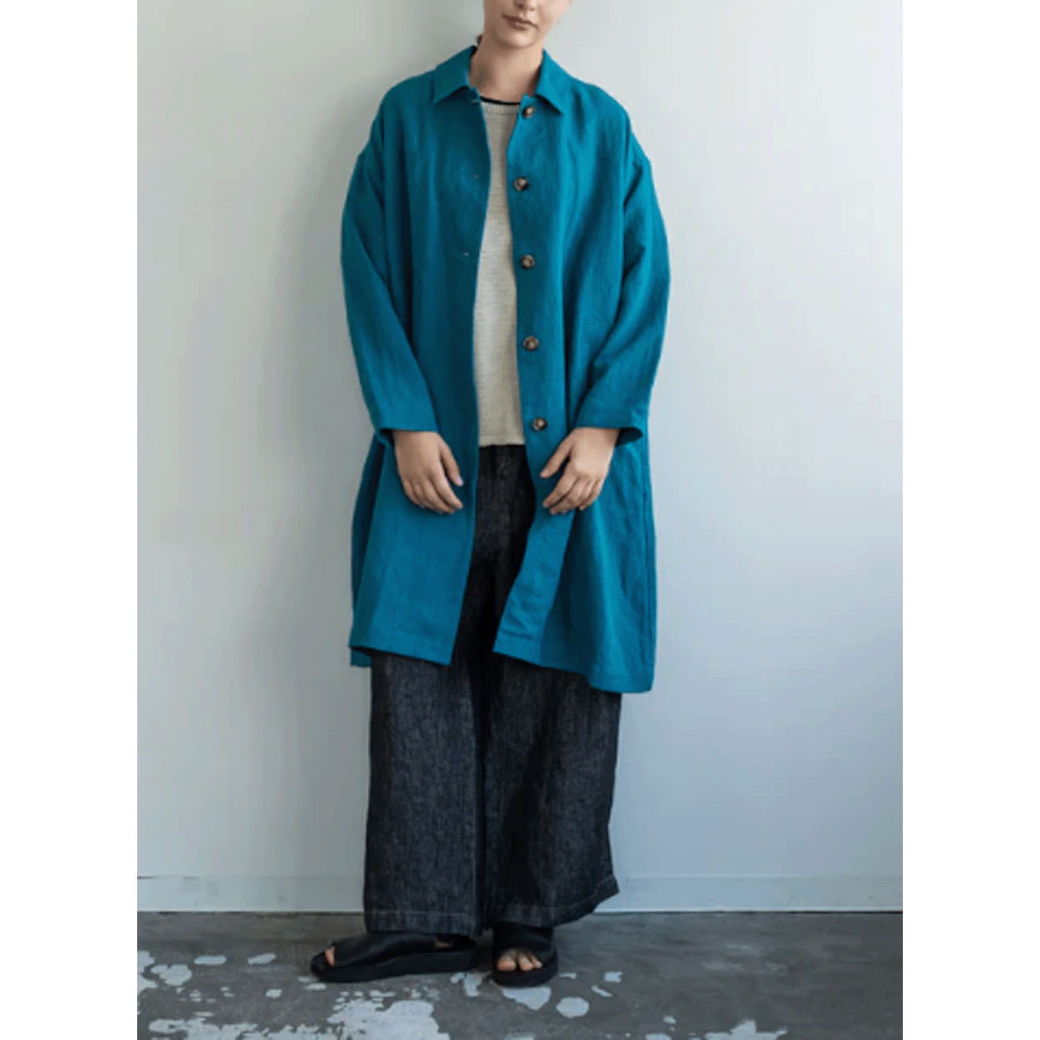 YARRA ナチュラルリネンコート - 画像13