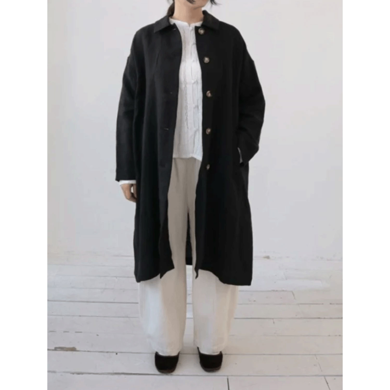 YARRA ナチュラルリネンコート - 画像4