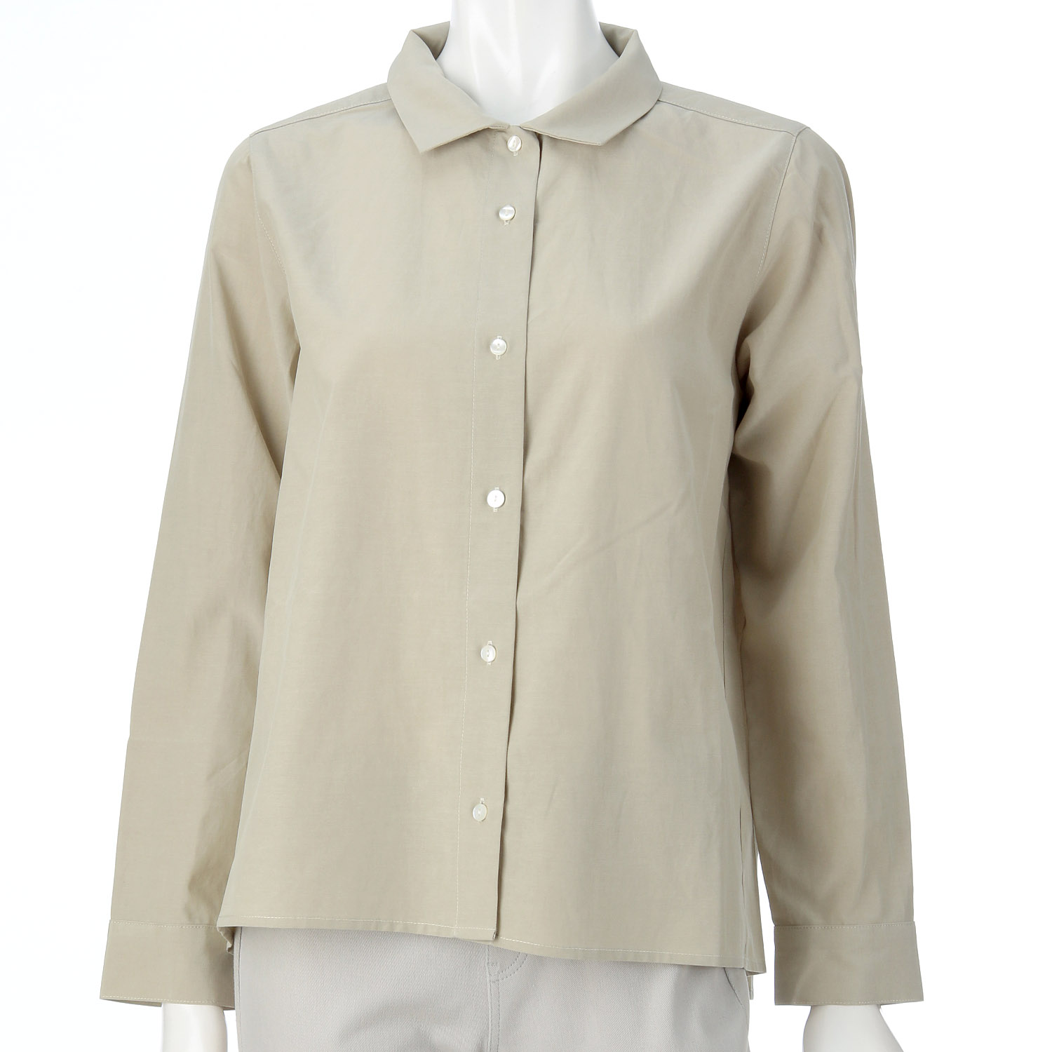 YARRA フラットカラーオープンブラウス - 画像14